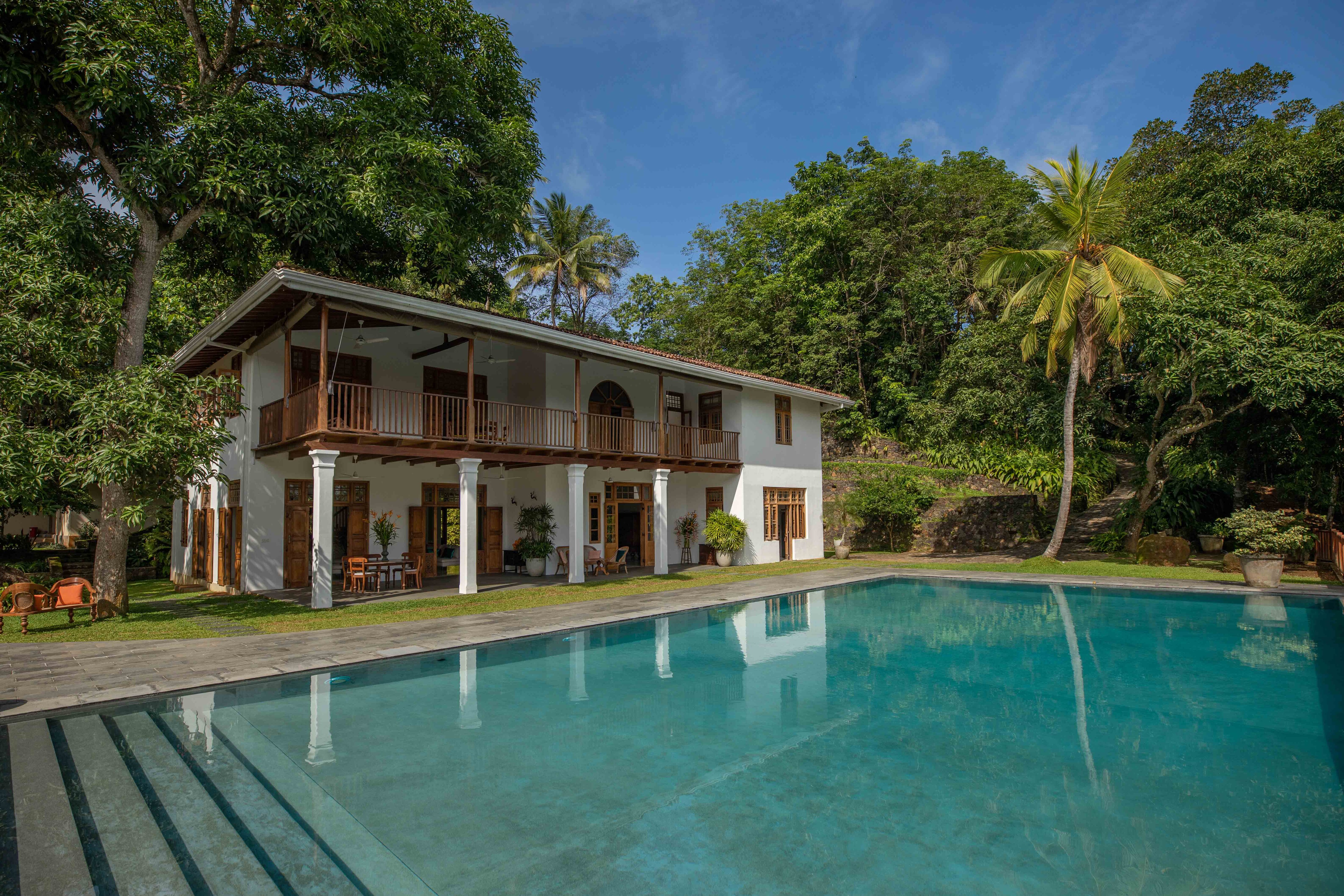 Property Image 2 - Beautiful hill top villa with hard games court, gym, massage room & stunning views close to Galle & beache