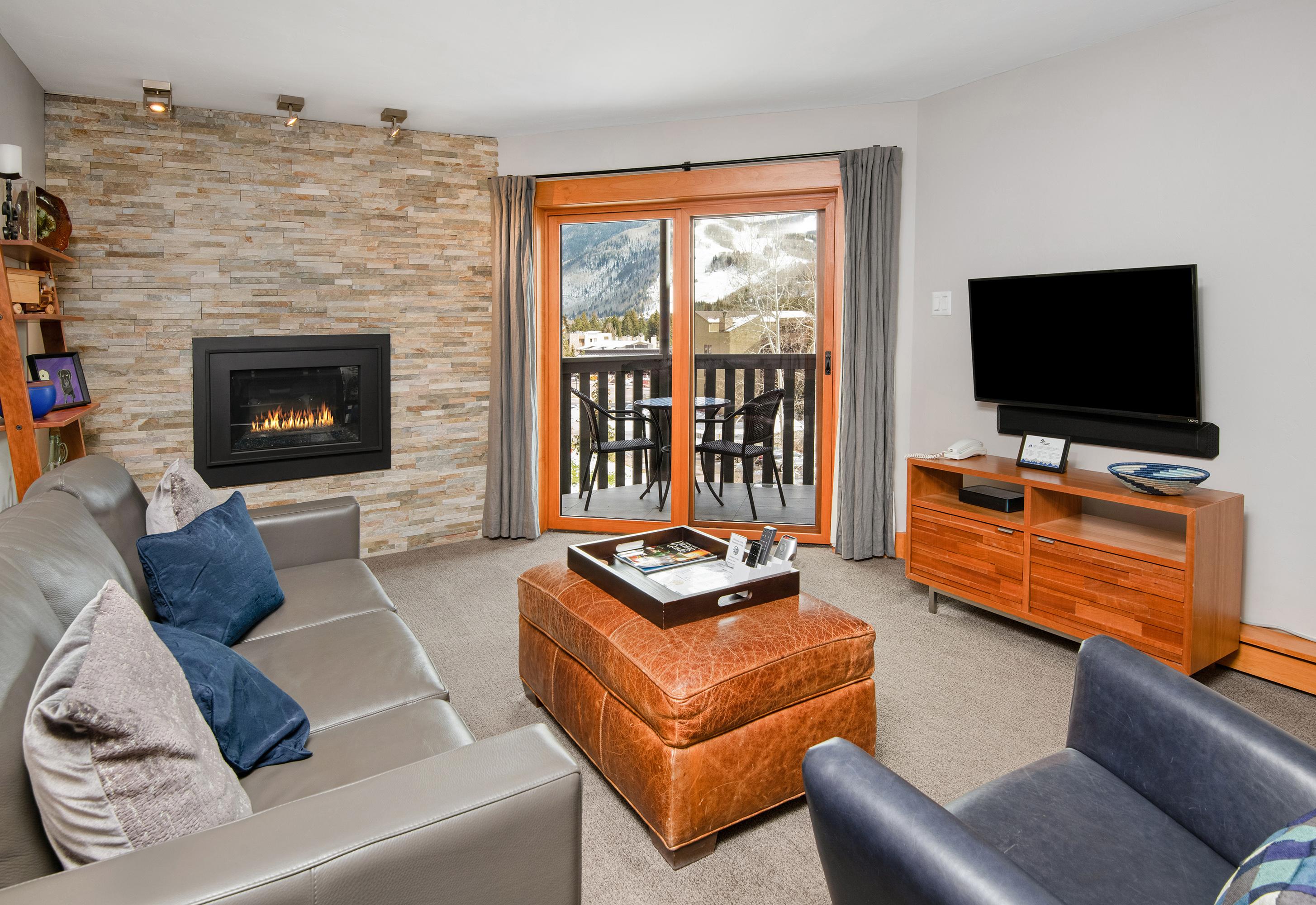Modern new furniture with great Views of Vail Mountain