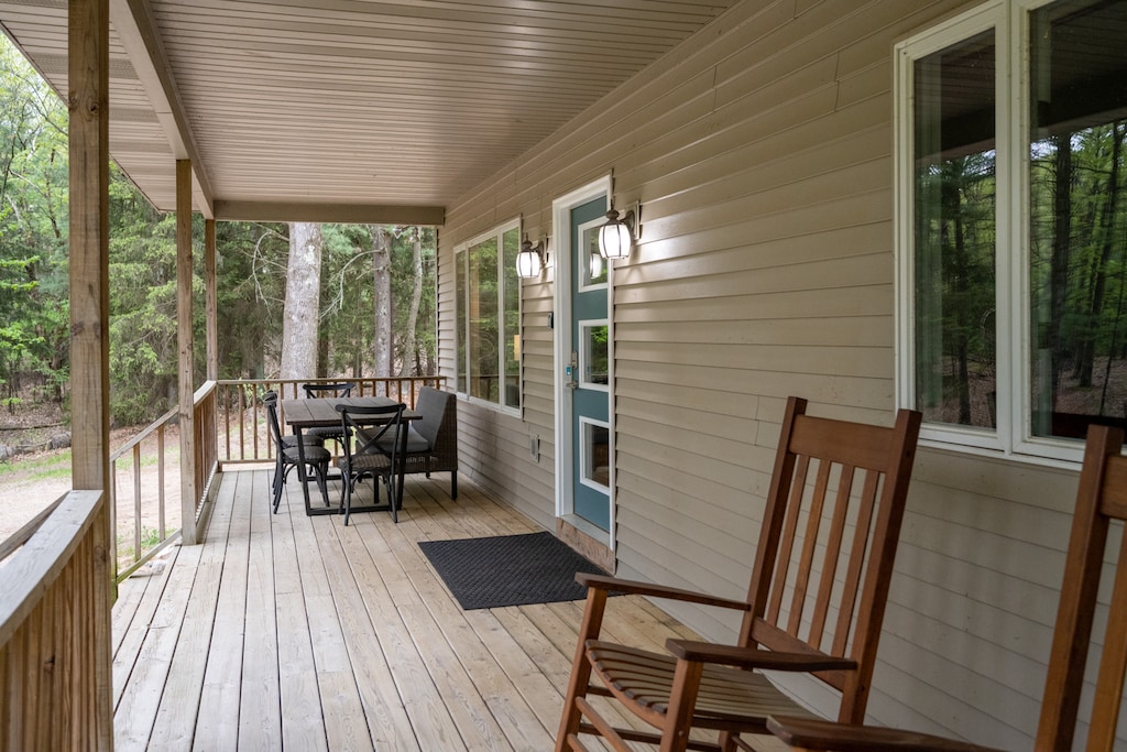Front Deck with Seating