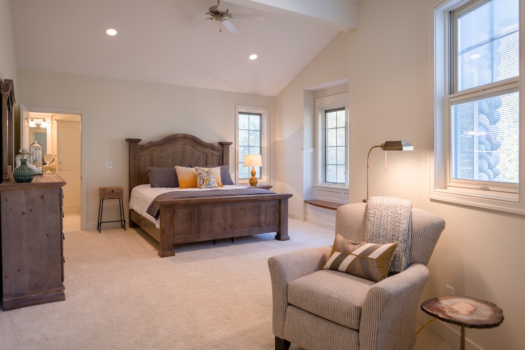 Bedroom 2 with king bed and private bath