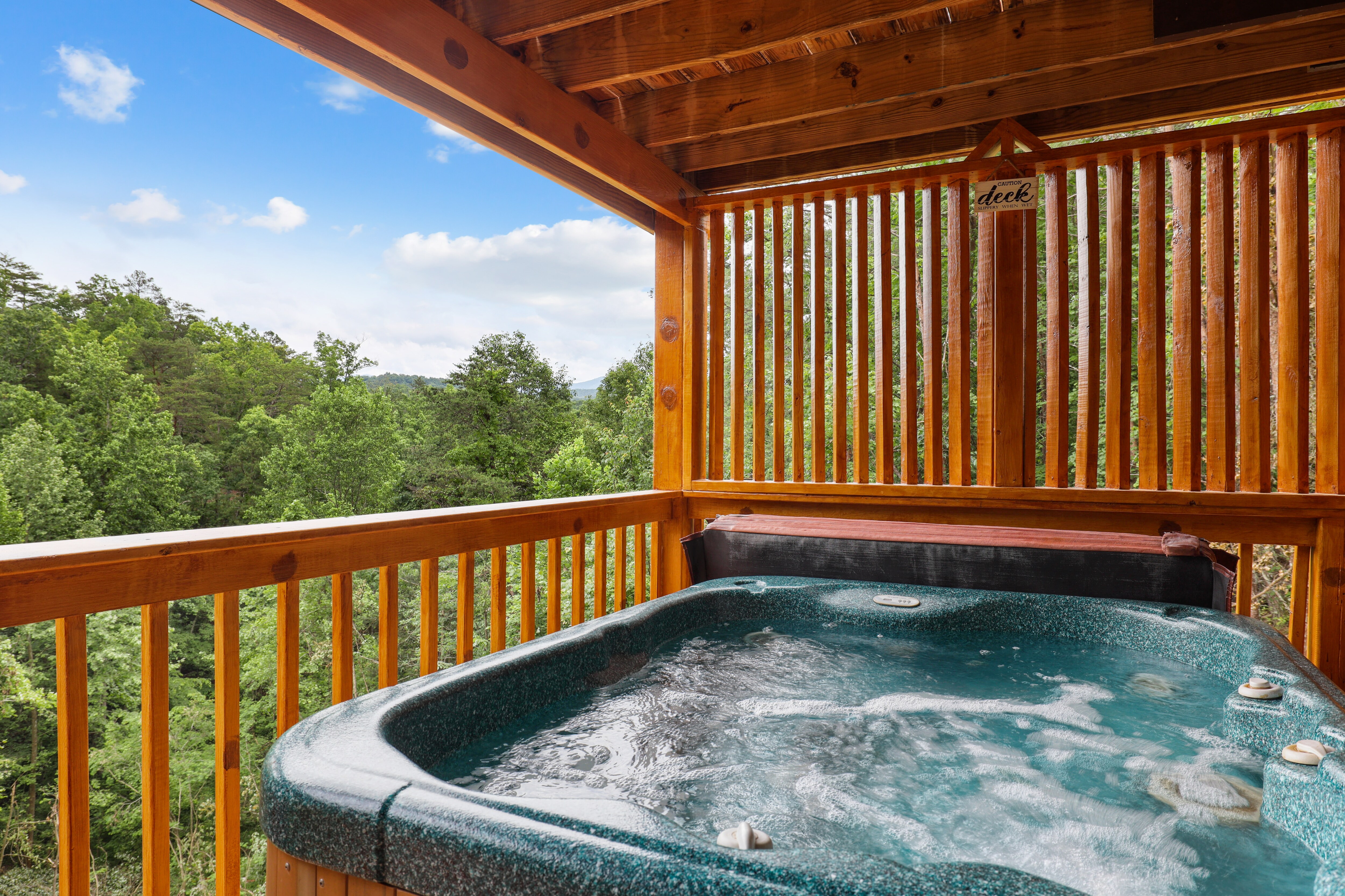 Property Image 2 - Smoky Nights is an enticing retreat just minutes from the Pigeon Forge Parkway!
