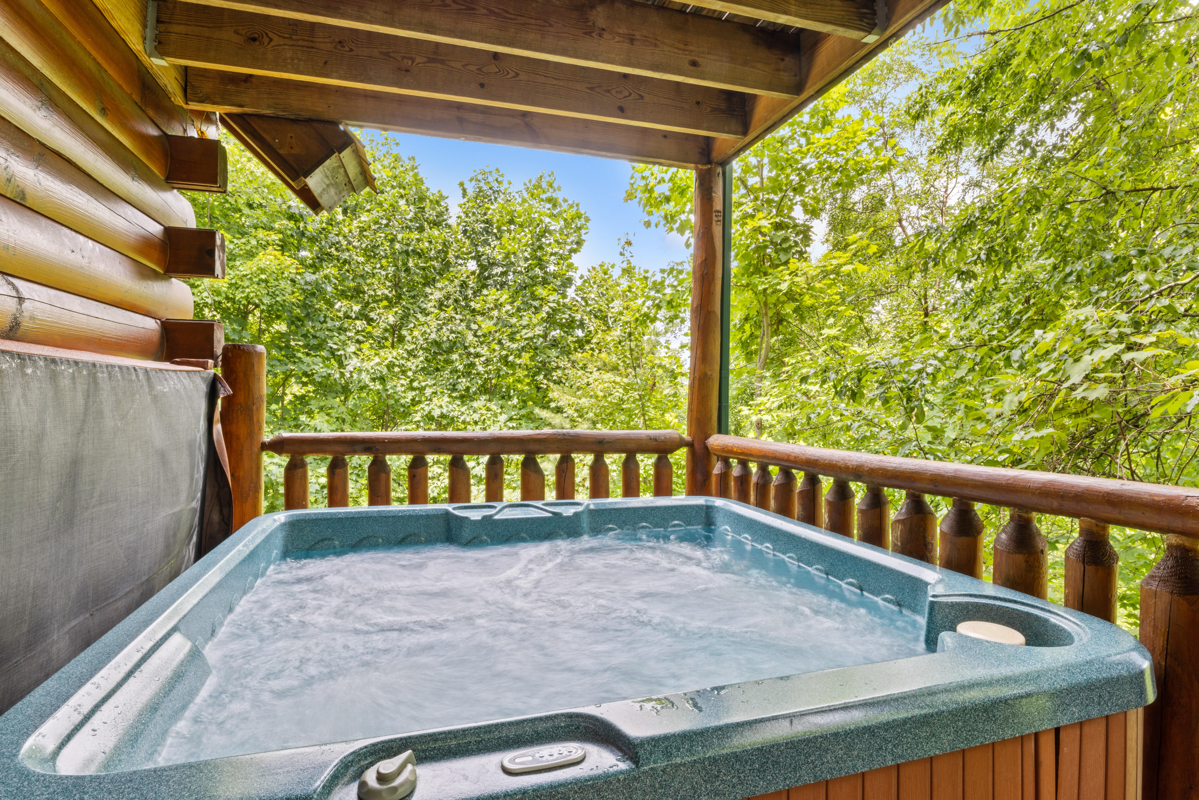 Property Image 2 - Waterfall Retreat 2 bed/2bath Cabin w/ Hot Tub, Pool Table And The Sounds Of A Natural Waterfall
