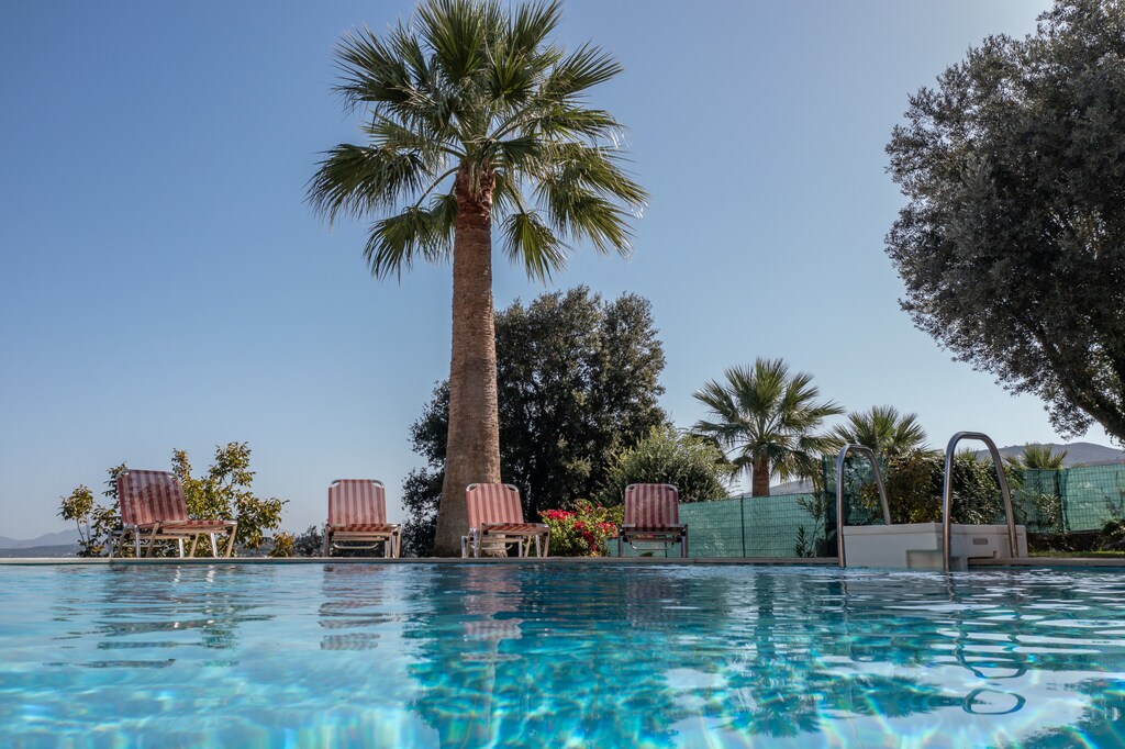 Swimming pool relaxing area of Hilltop Villa