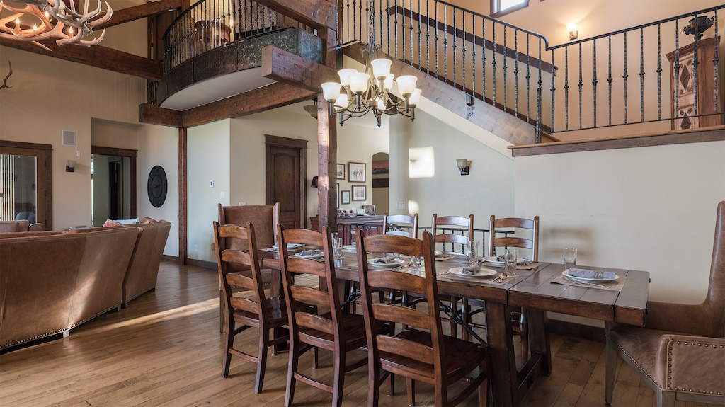 Dining area and open floor plan