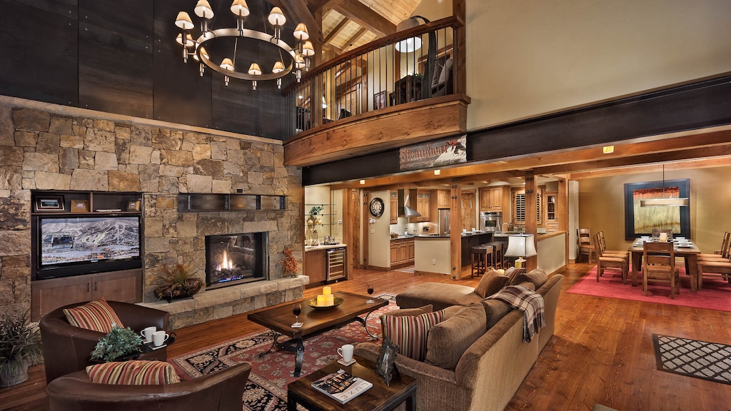 Great room fireplace