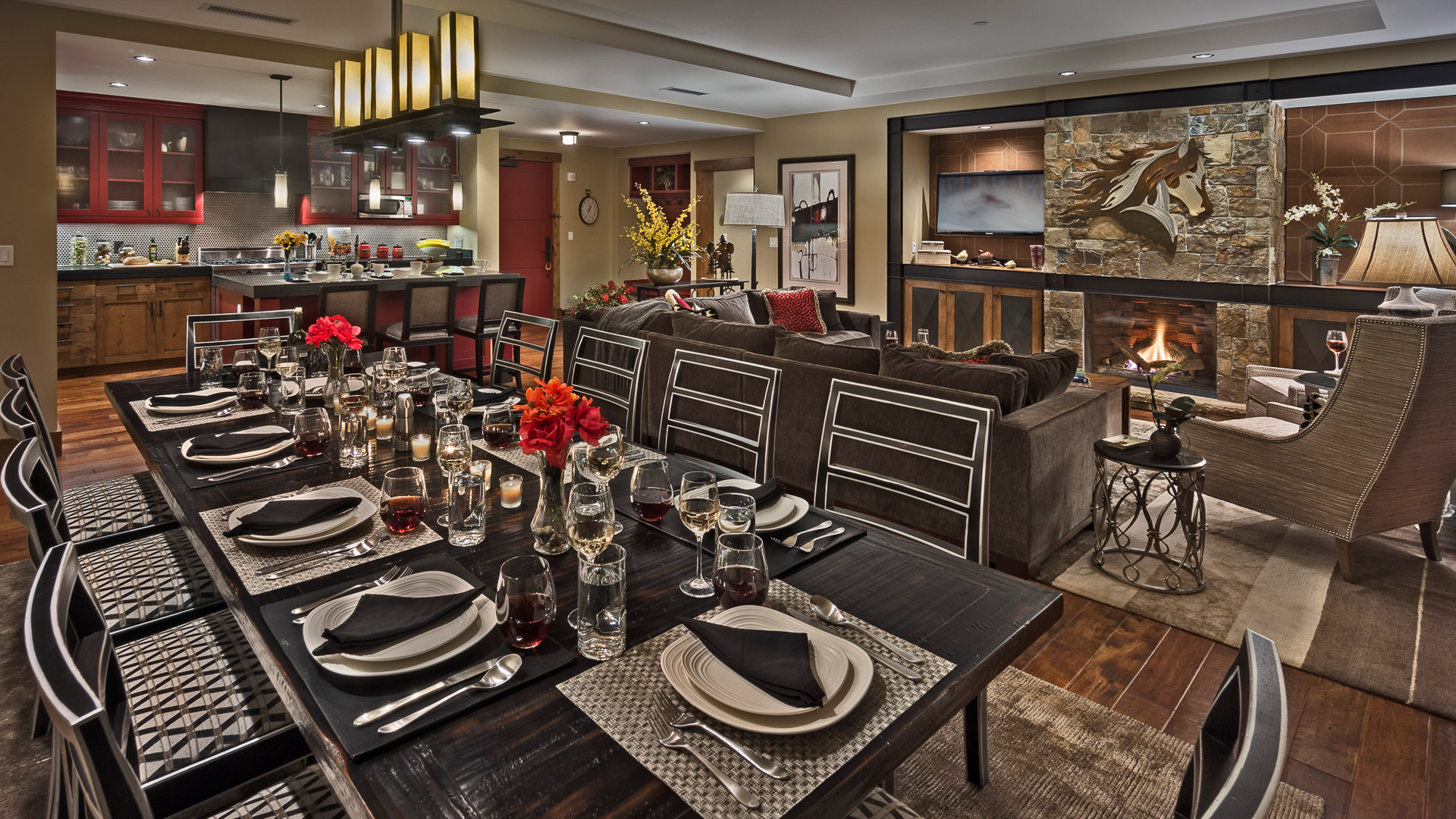 Luxurious dining area