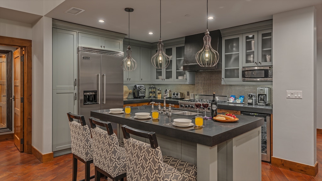 Kitchen, Main Level - Island with bar seating