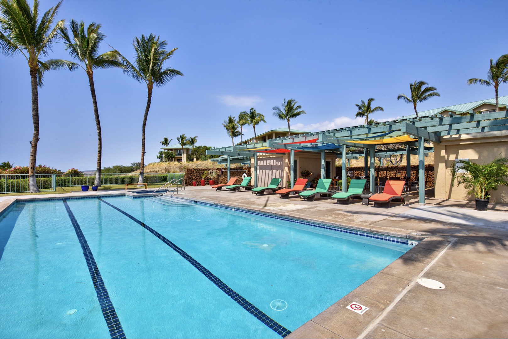 Enjoy swimming laps or taking a dip in this refreshing community pool.