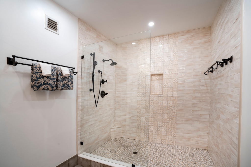 Walk In shower in King Suite