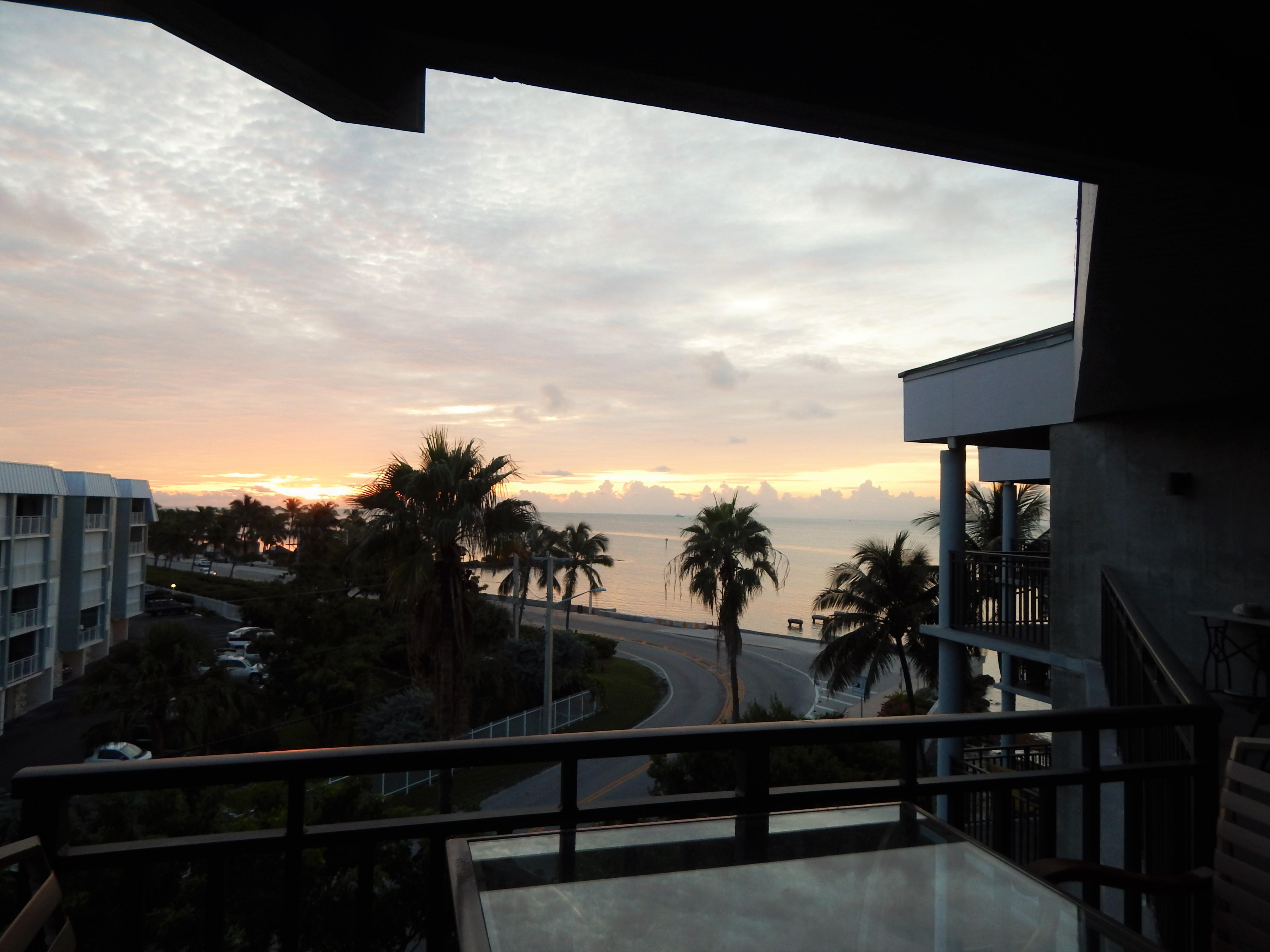 Sunrise view from your private balcony