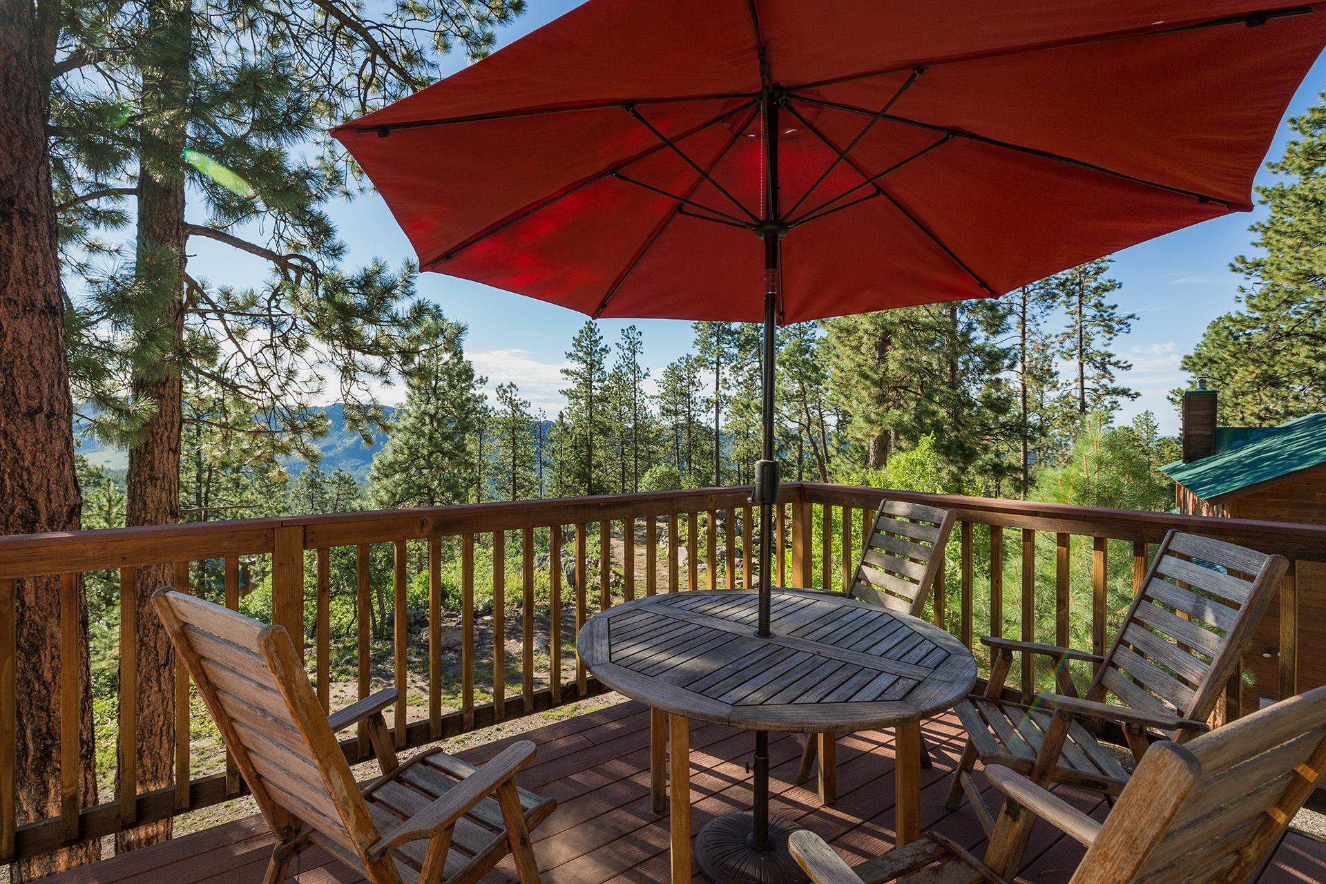 Deck of the Main Living Space with views