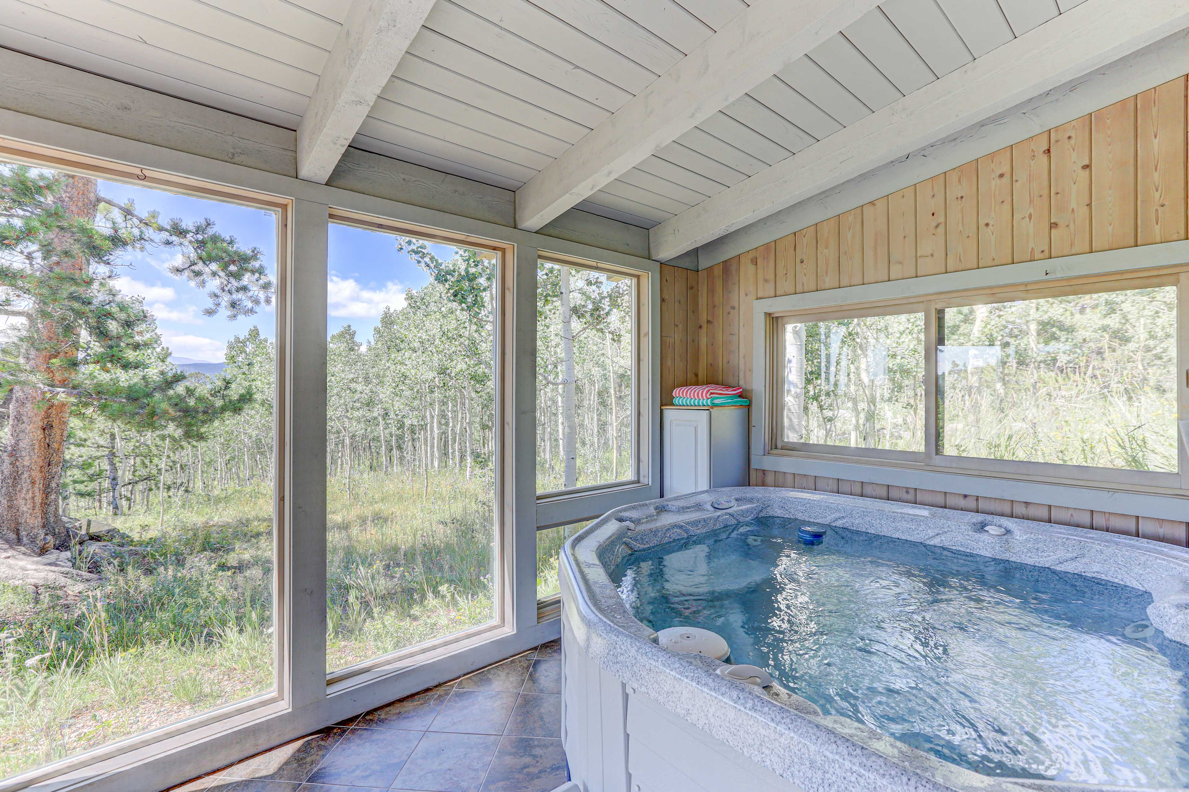 Property Image 2 - Airy Forest Escape w/ Mountain Views + Hot Tub!