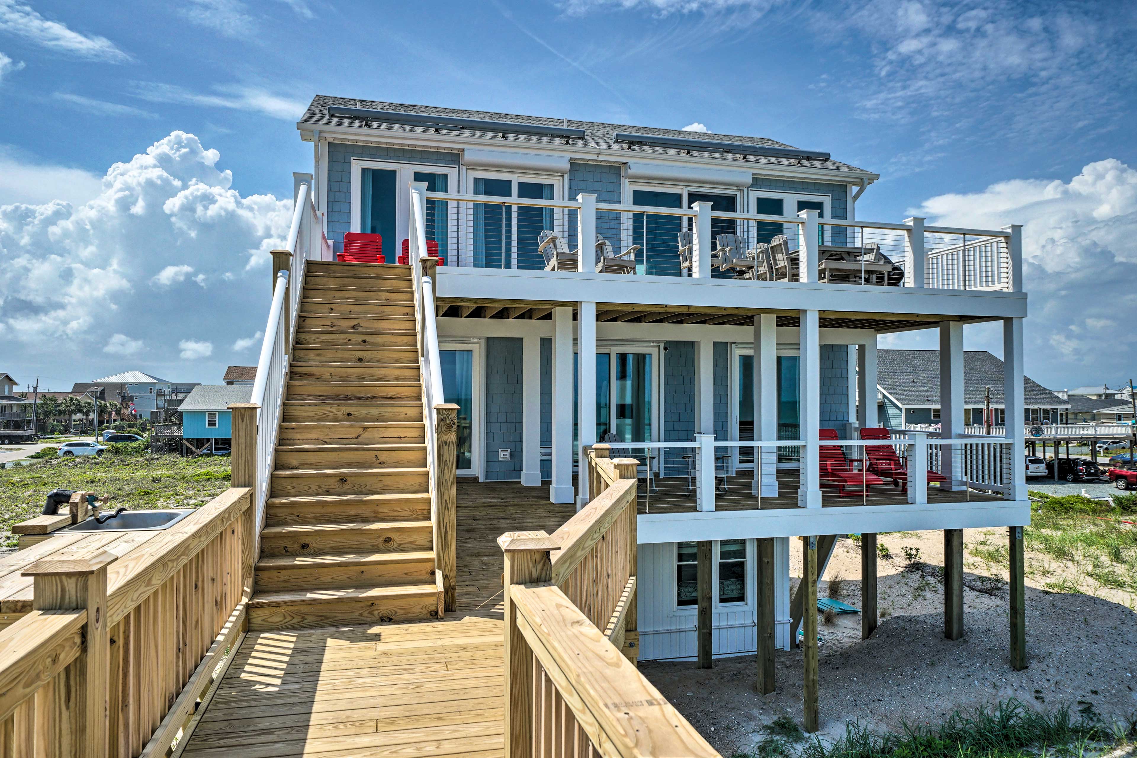 Property Image 2 - Beachfront Oasis w/ 2 Large Decks, BBQ & Views!