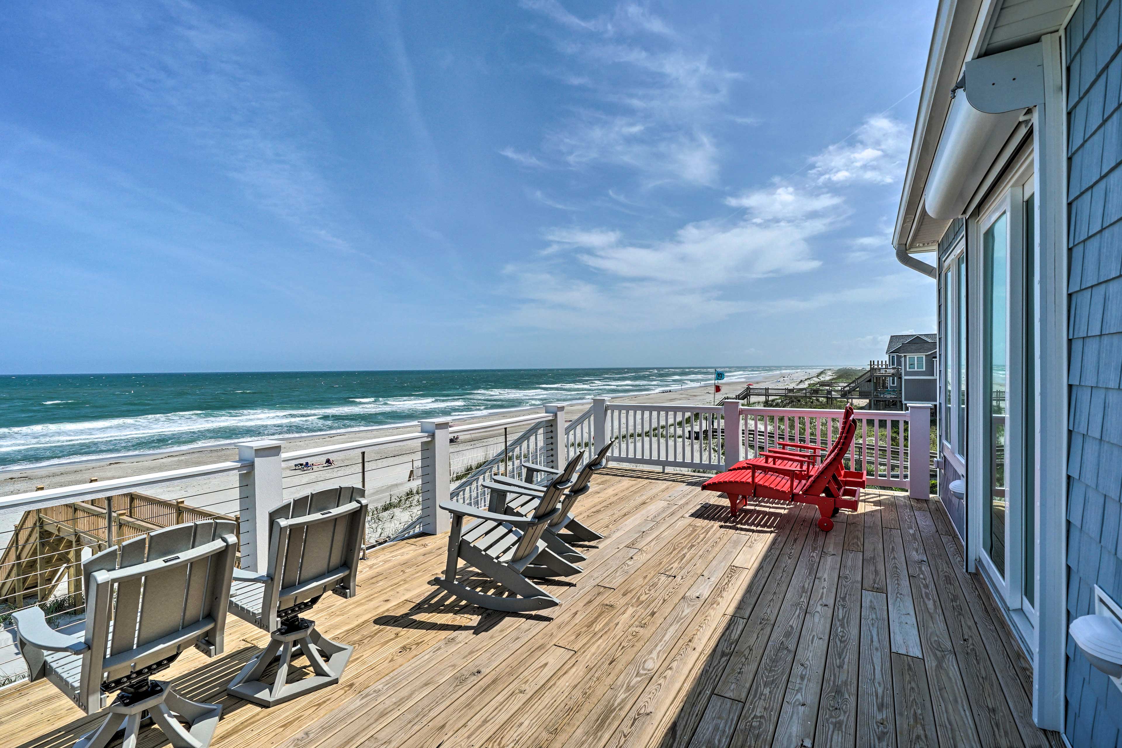 Property Image 1 - Beachfront Oasis w/ 2 Large Decks, BBQ & Views!