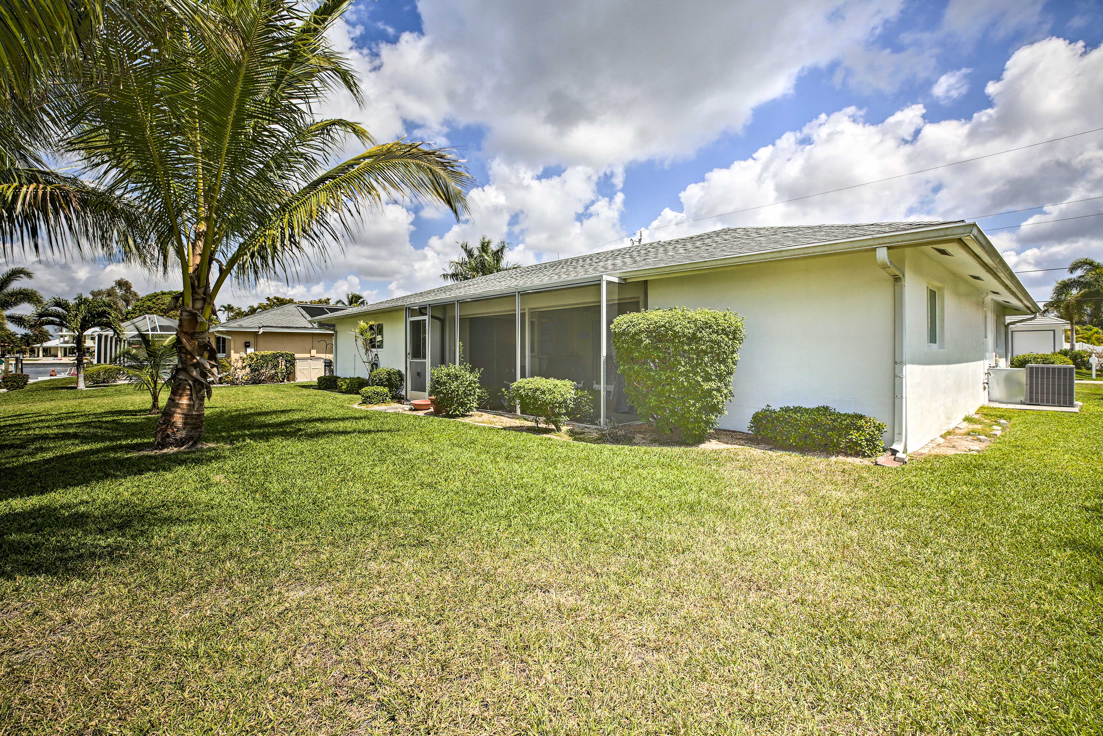 Property Image 1 - Bright Home w/ Dock & Canal View in Cape Coral!