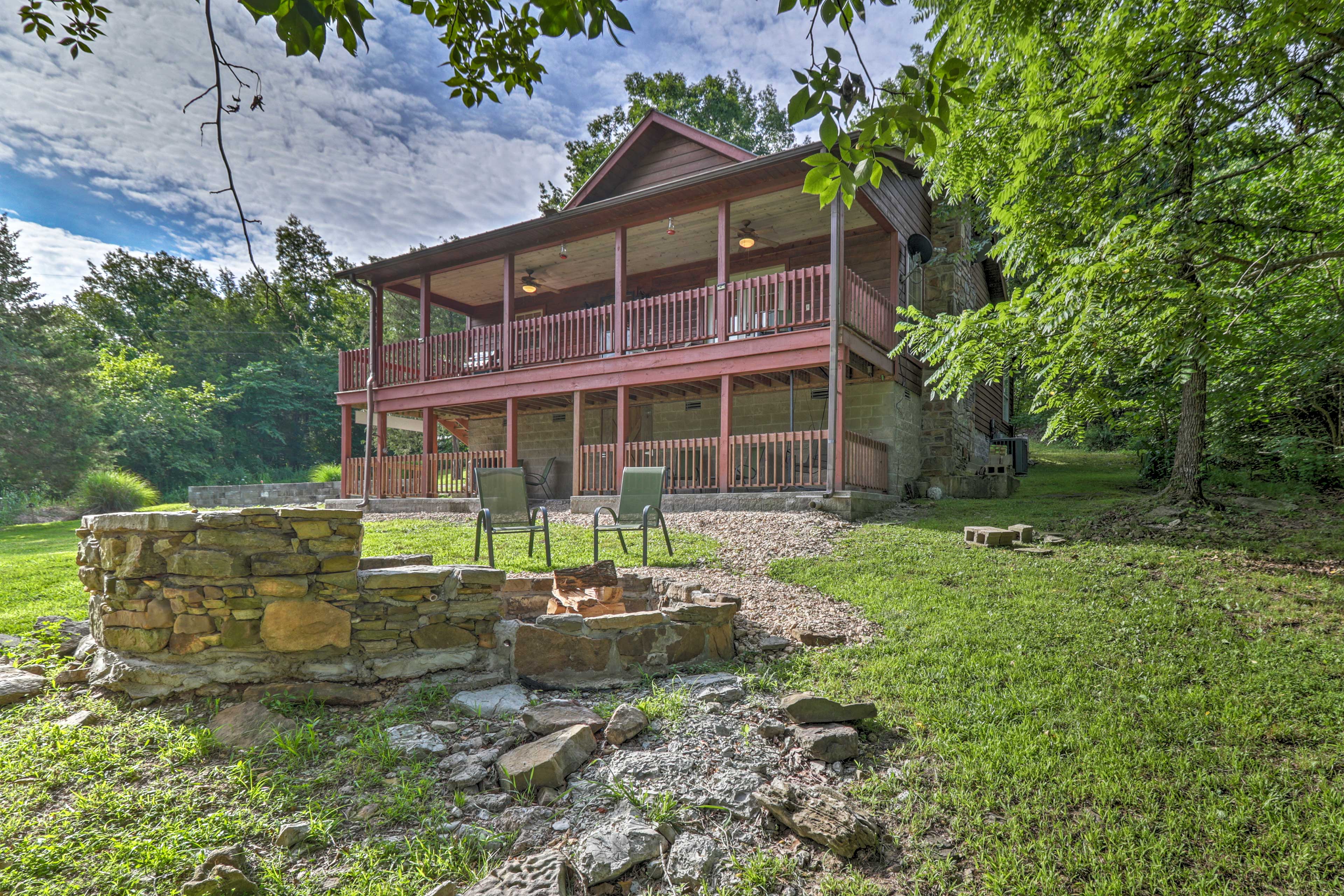 Property Image 1 - ’Creekside Hideaway’ w/ Fire Pit + Creek Access!