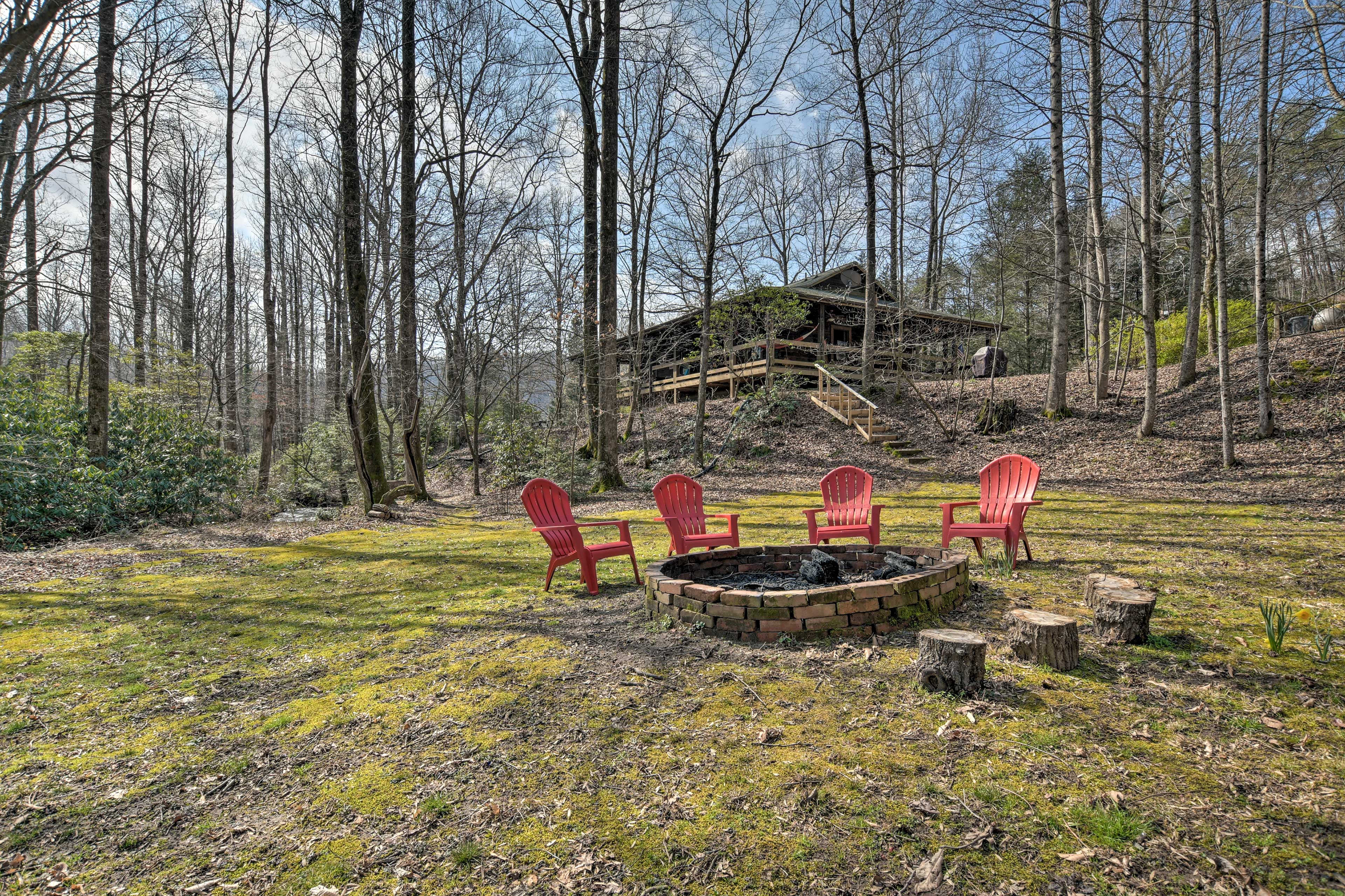 Property Image 2 - Creekside Marietta Cabin Retreat w/ Fire Pit!