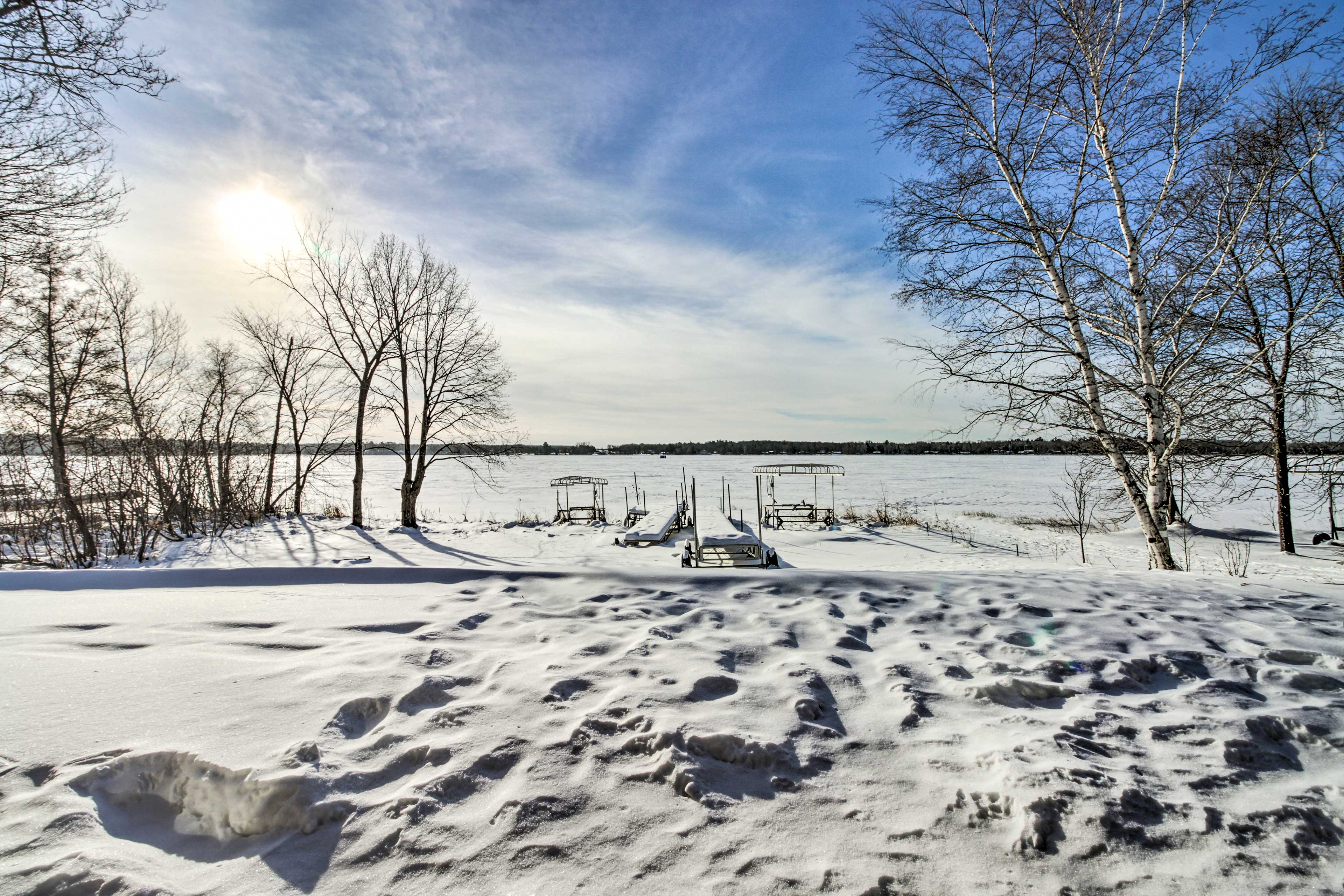 Property Image 2 - Cabin w/ Gradual Slope to Sandy Bottom Swimming!