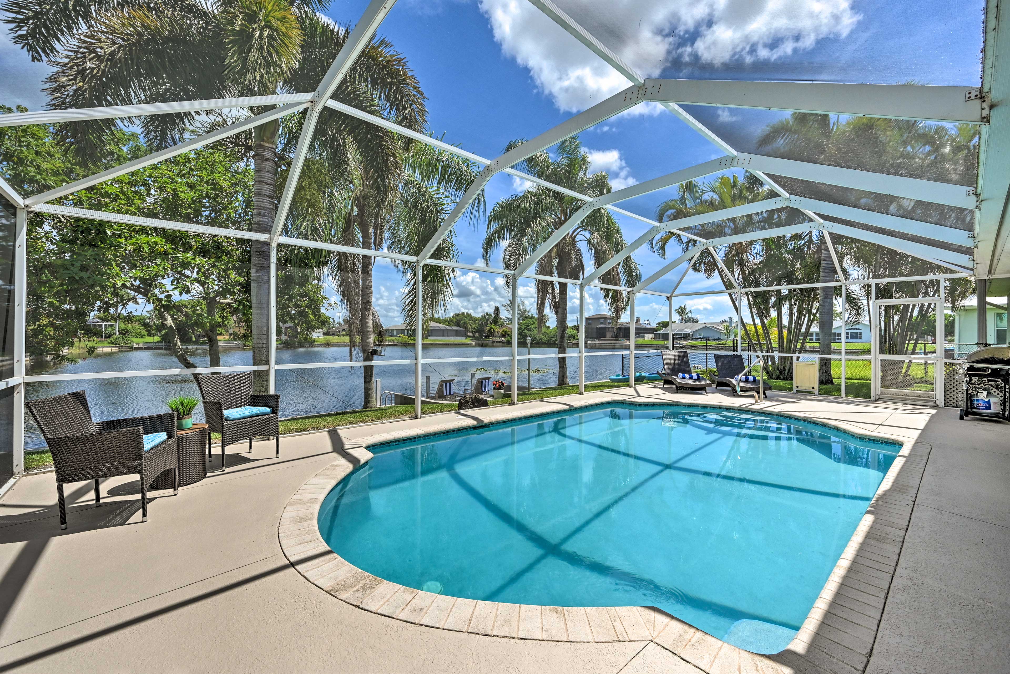 Property Image 1 - Canalfront Cape Coral Escape: Pool, Dock, & Kayaks
