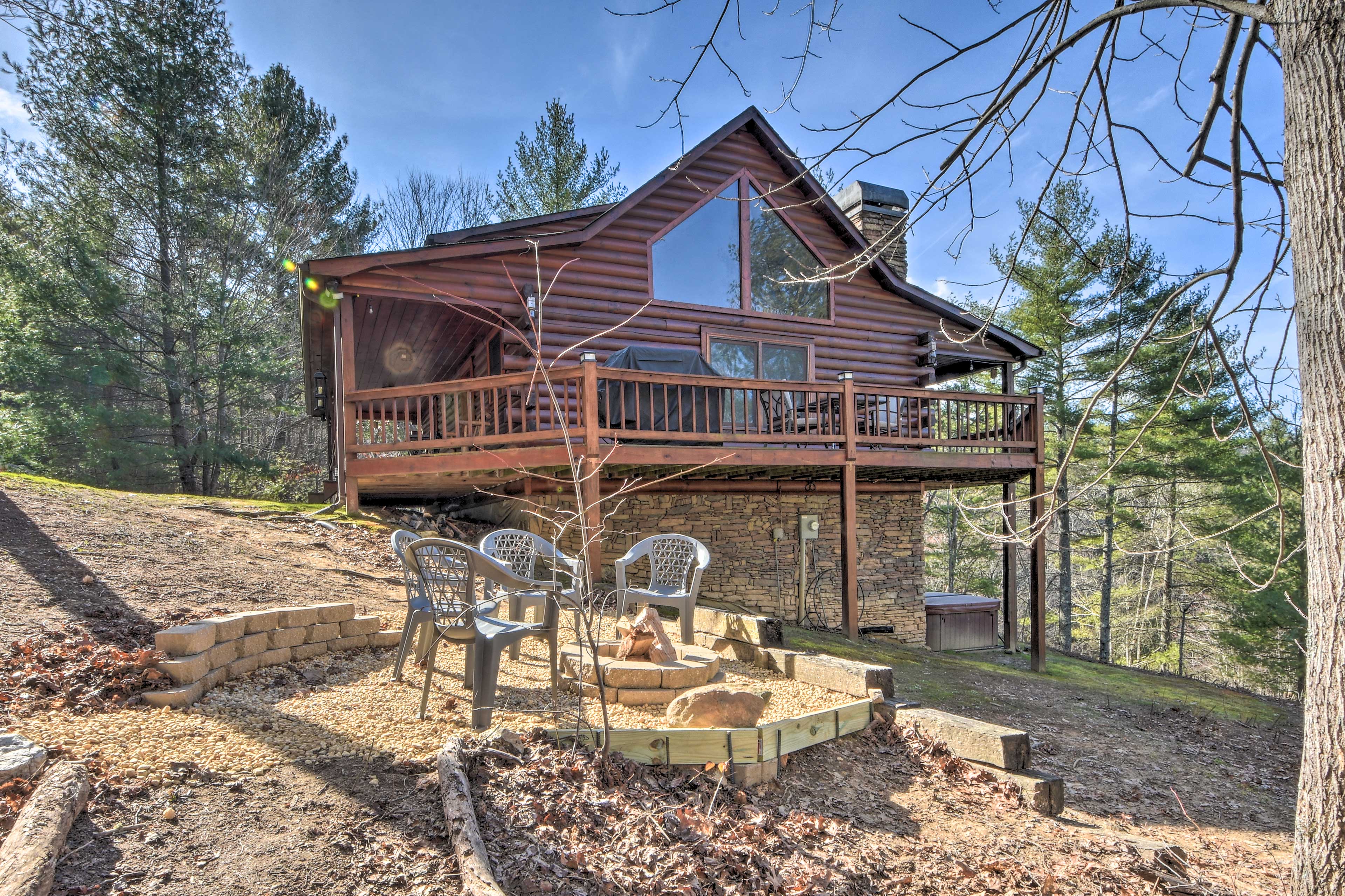 Property Image 1 - Charming Morganton Cabin w/ Hot Tub & Game Room!