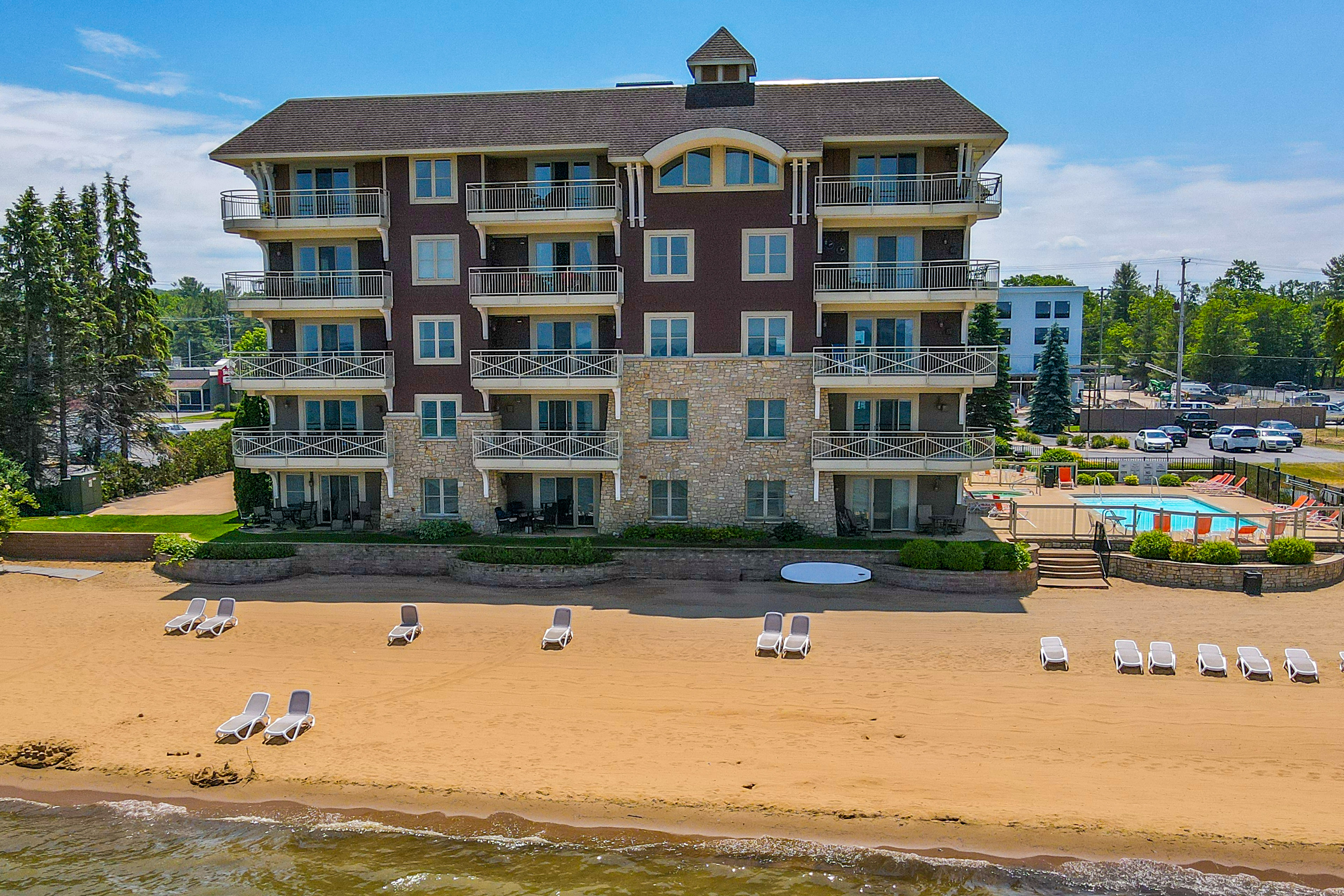 Beachfront Traverse City Resort Condo w/ Pool