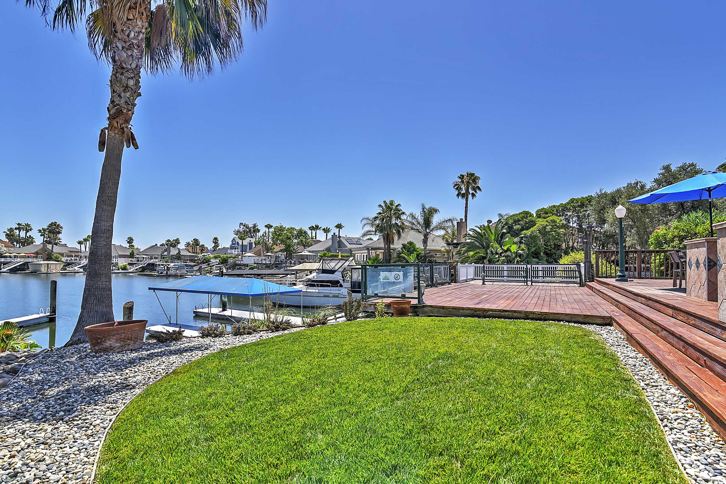 Waterfront Discovery Bay Home: Outdoor Bar & Dock