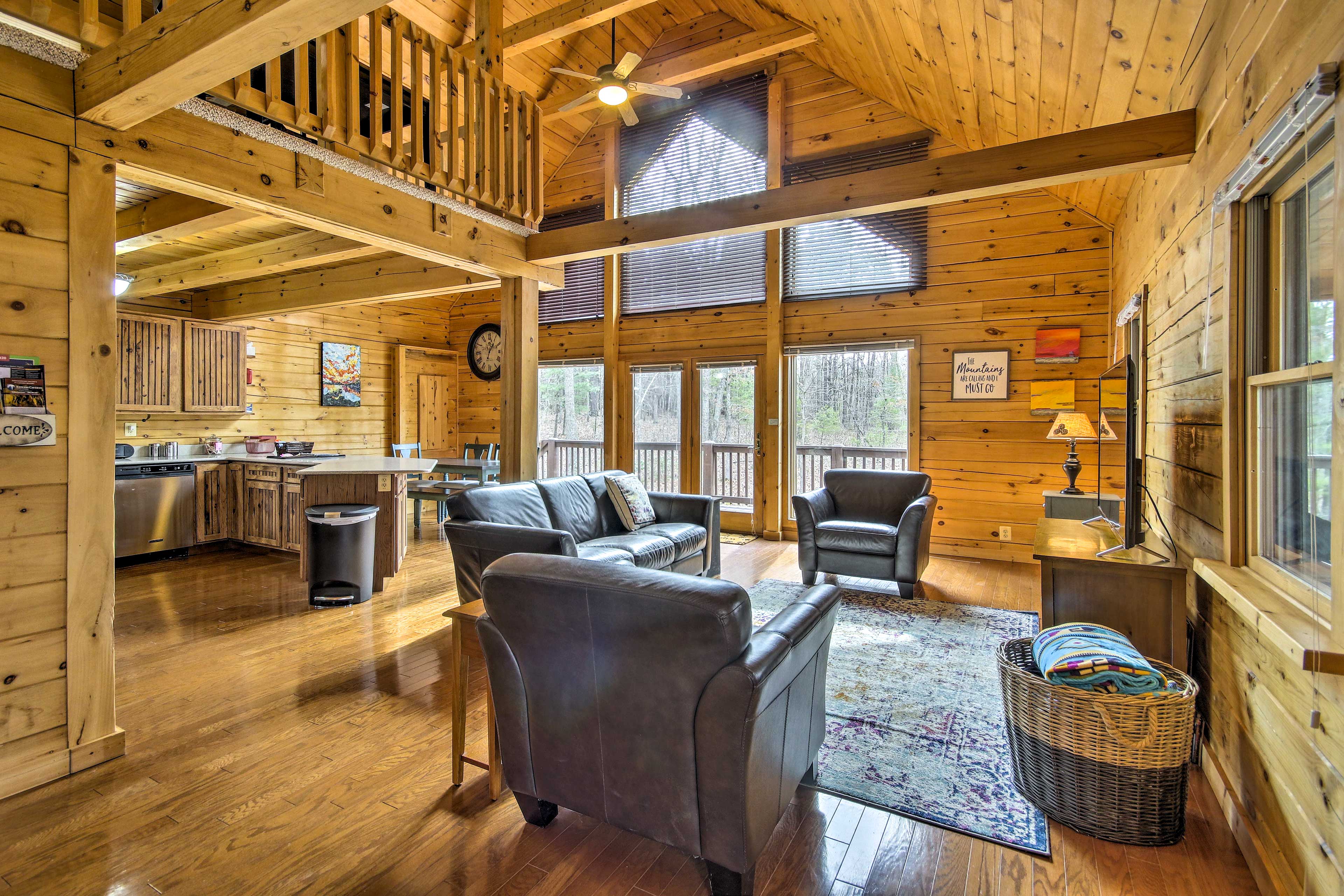 Property Image 1 - Cozy Log Home: Centrally Located & Pet Friendly!