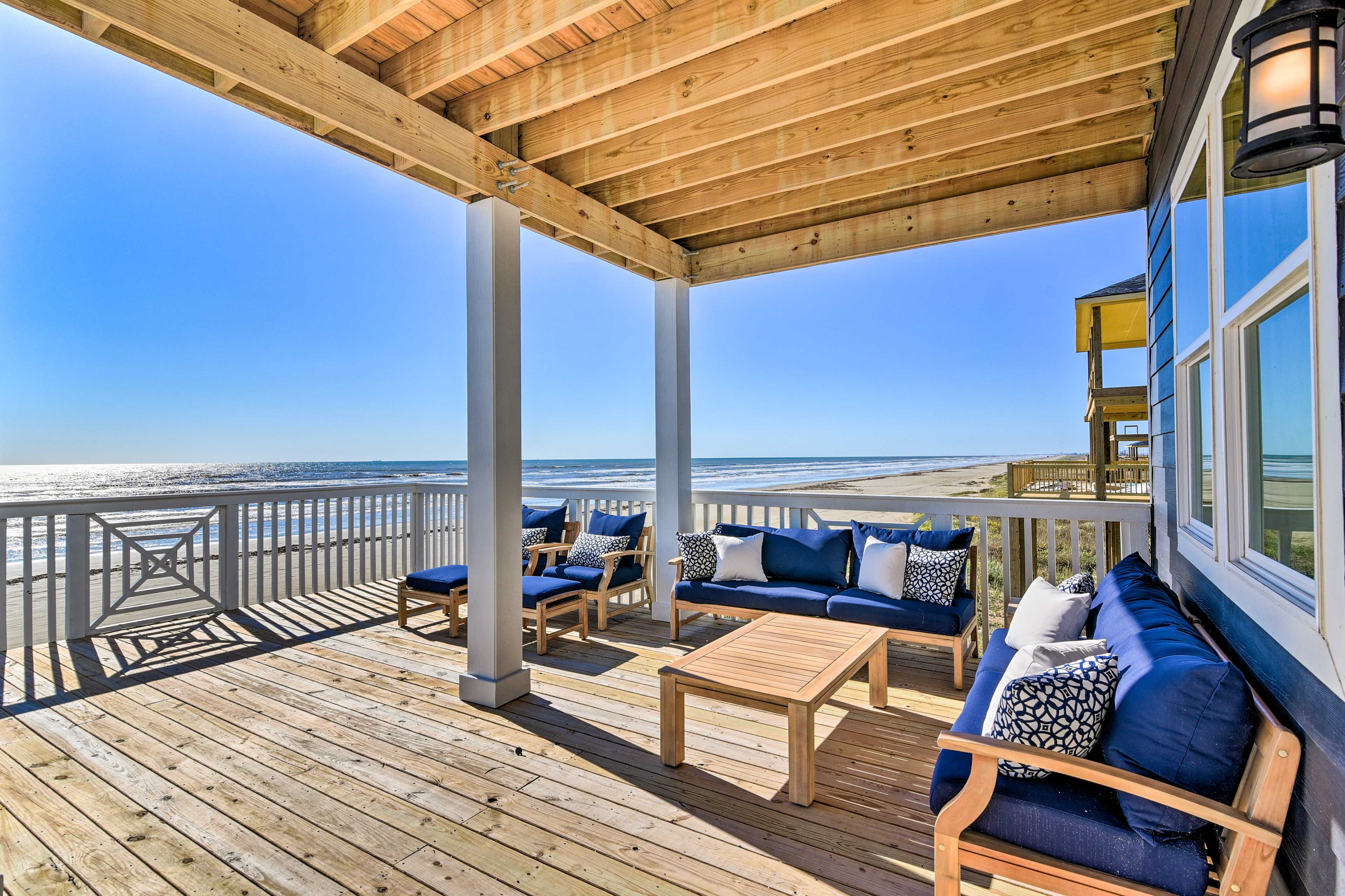 Property Image 1 - Freeport Beachfront Home w/ Deck, Ocean Views