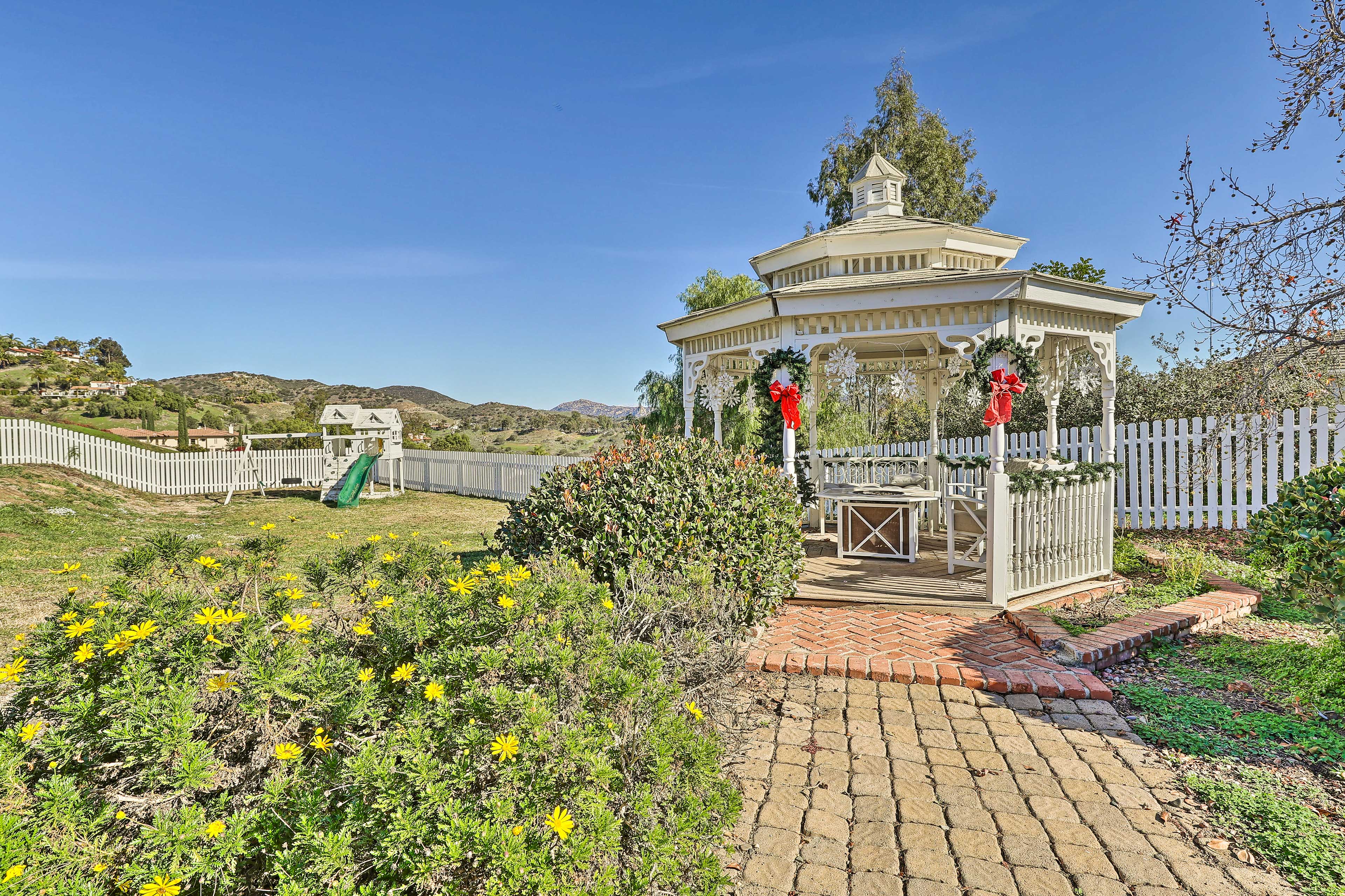 Property Image 1 - Fallbrook Home w/ Garden, Gazebo & Fire Pit!