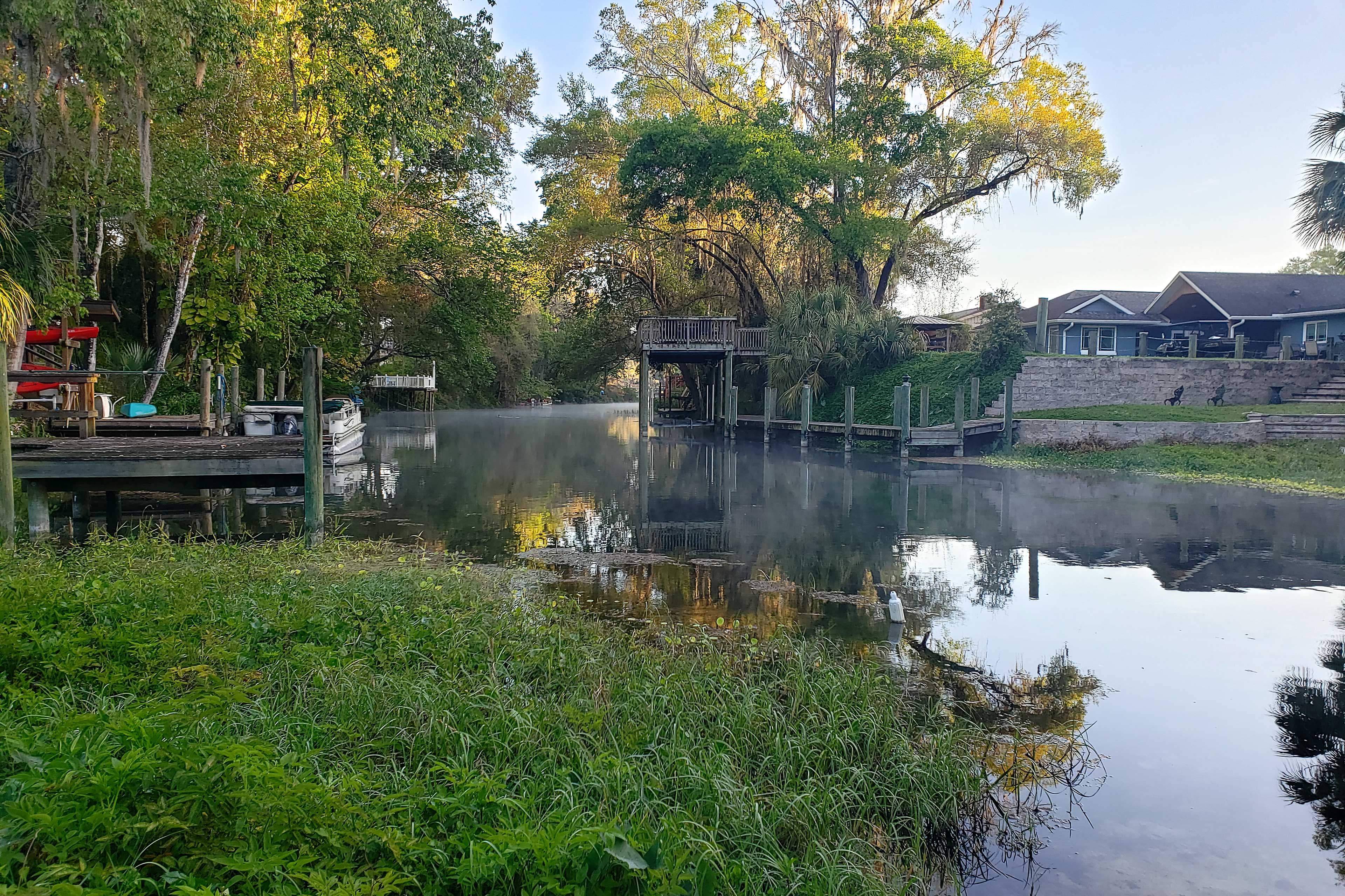 Modern Home on Rainbow River w/ Private Kayak Dock