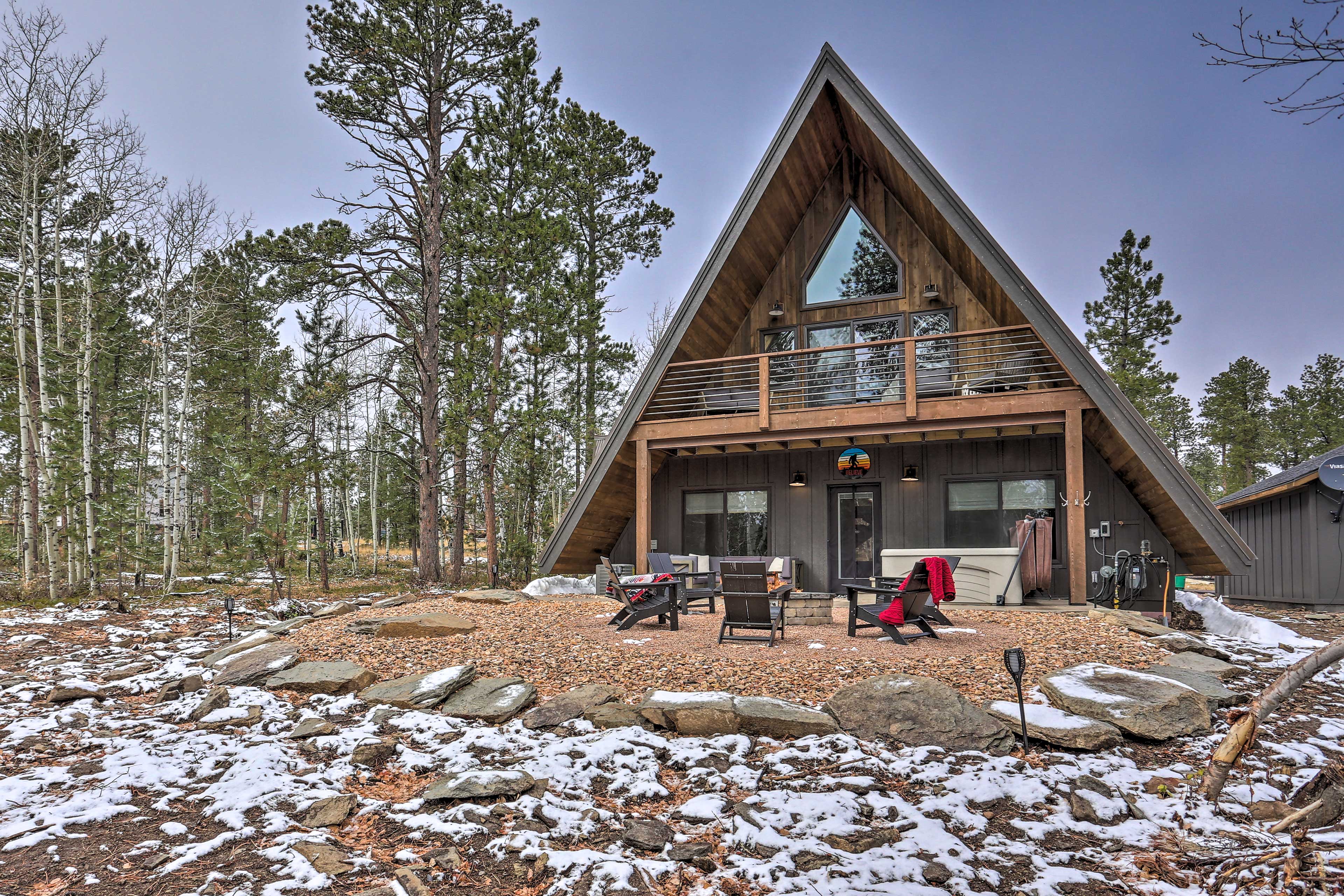 Property Image 1 - Modern Lead A-Frame w/ Hot Tub: Hike, Bike & ATV!