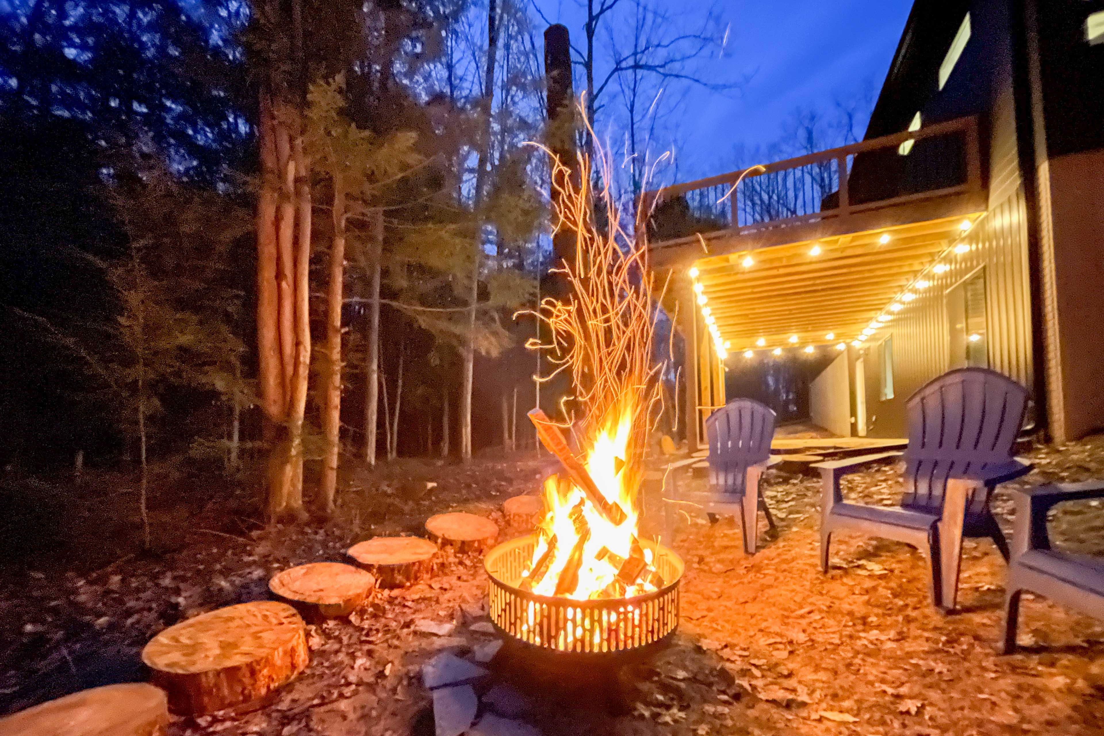 Modern-Chic Interlochen Home w/ Deck & Game Room!