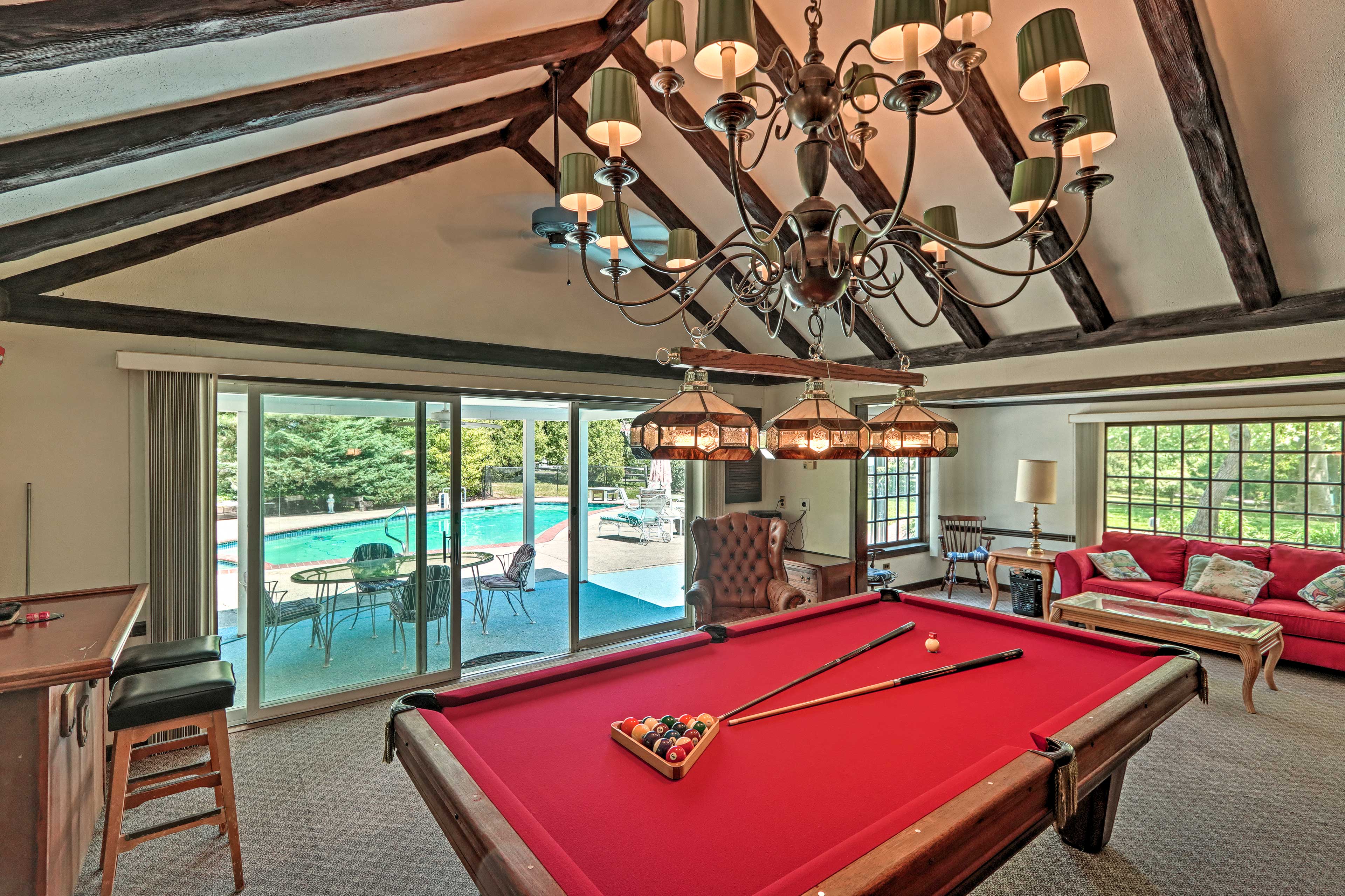 Property Image 2 - Morgan Hughes Homestead with Game Room and Pool!
