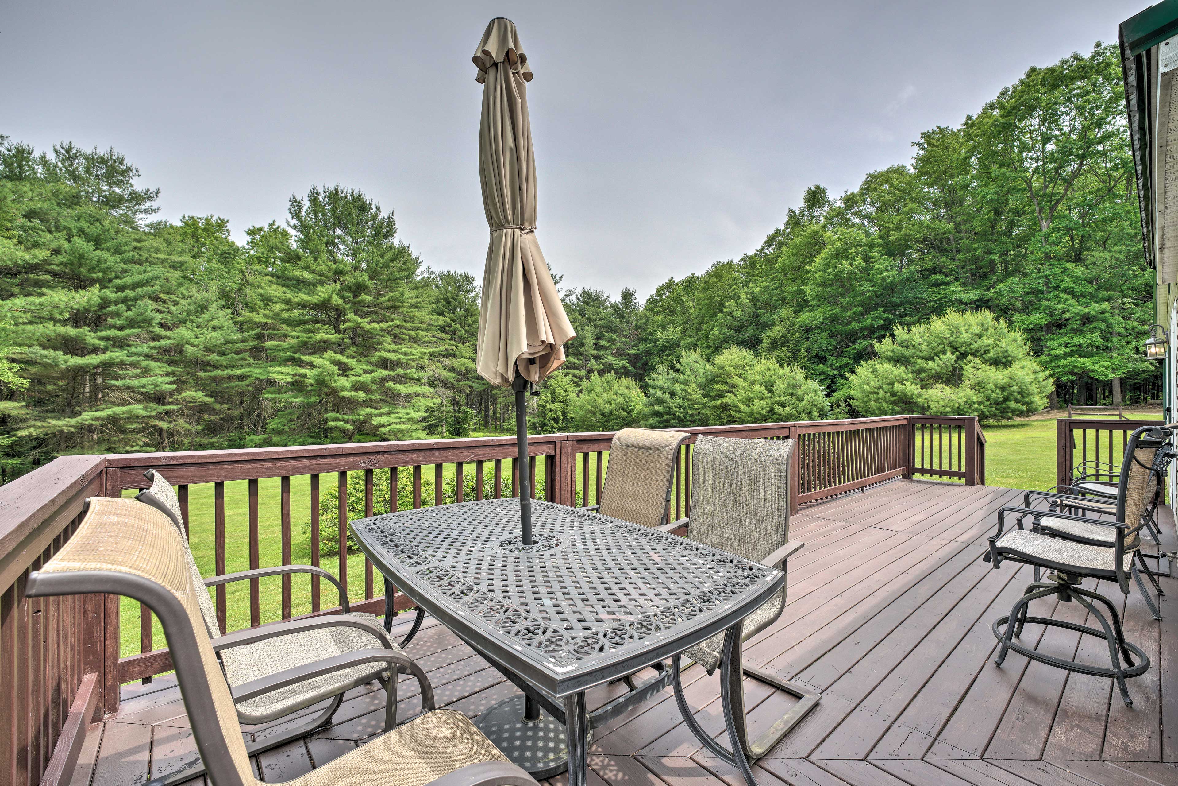 Property Image 1 - Mountain Escape: Home w/ Deck, Fire Pit, Yard