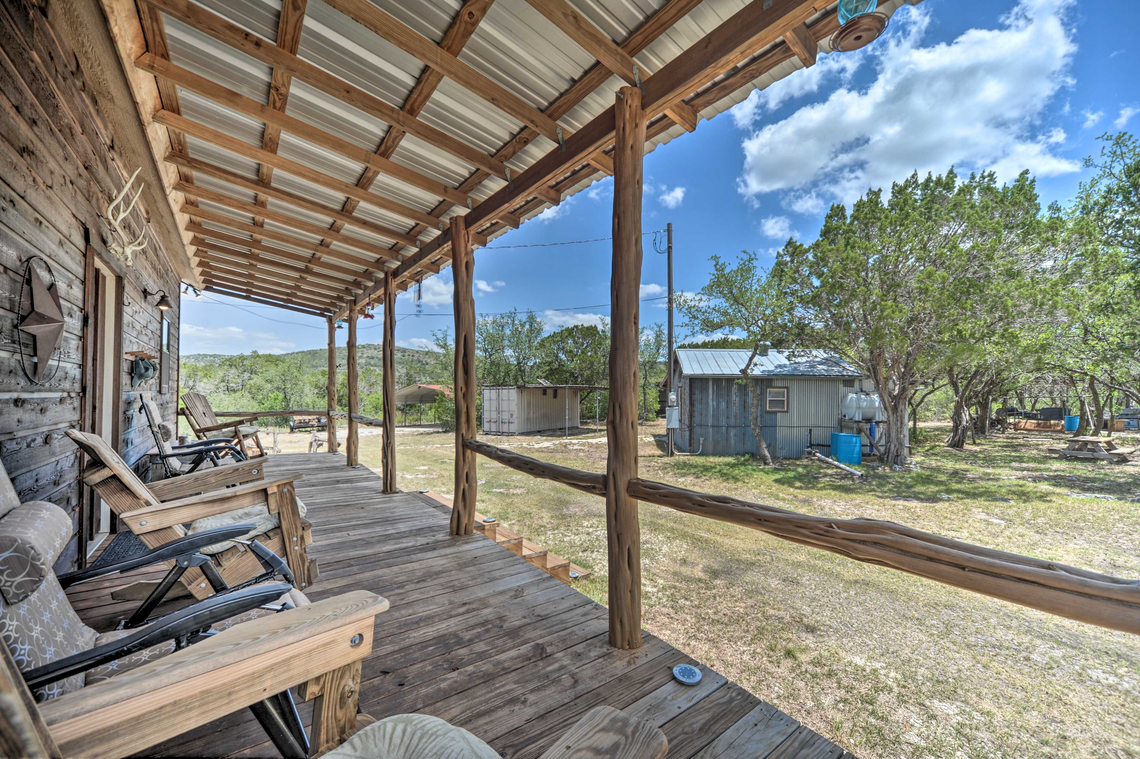 Property Image 2 - 2 Rustic Cabins w/ Porches on Remote Ranch!