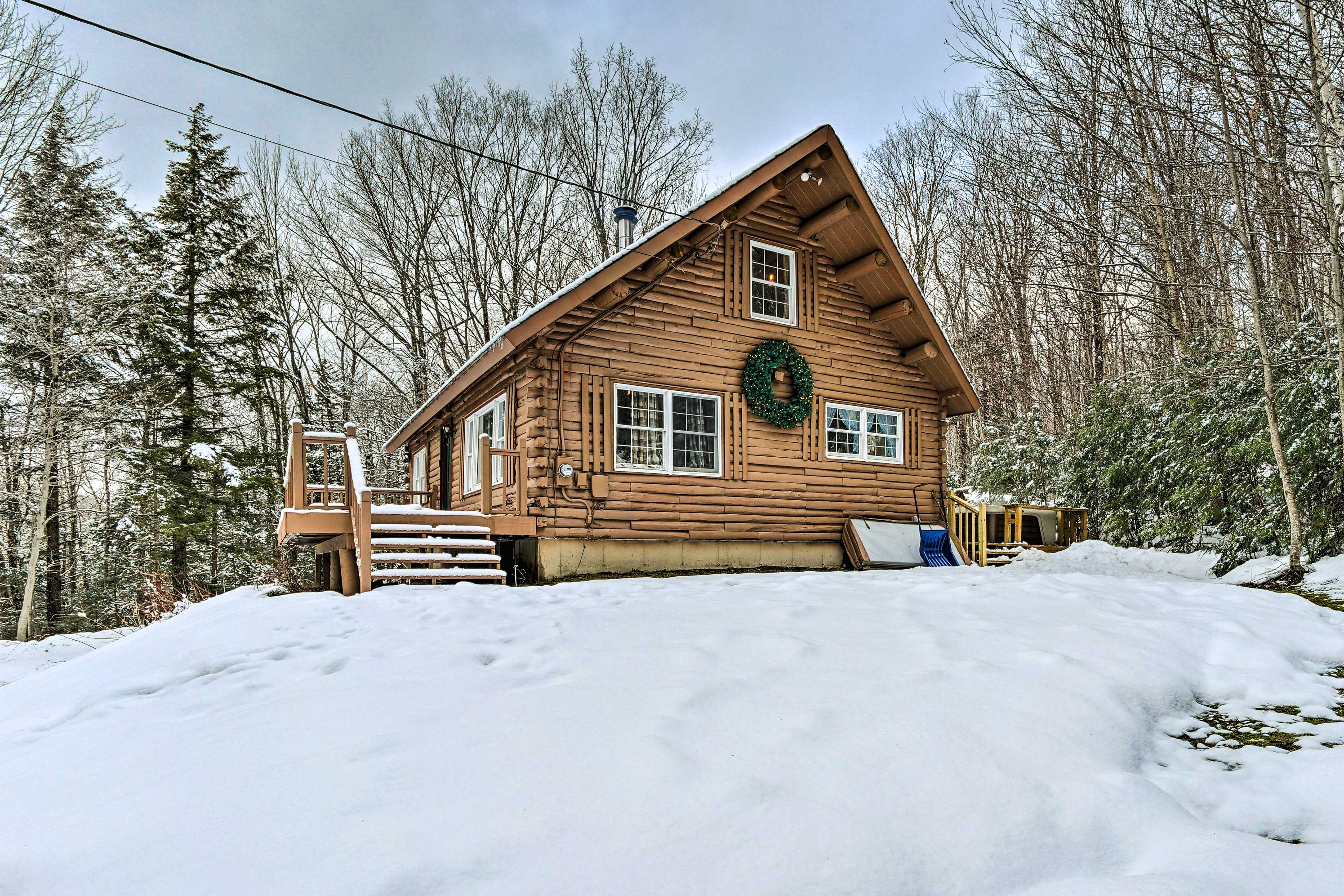 Property Image 2 - Andover Cabin Retreat w/ Hot Tub & Fireplace!
