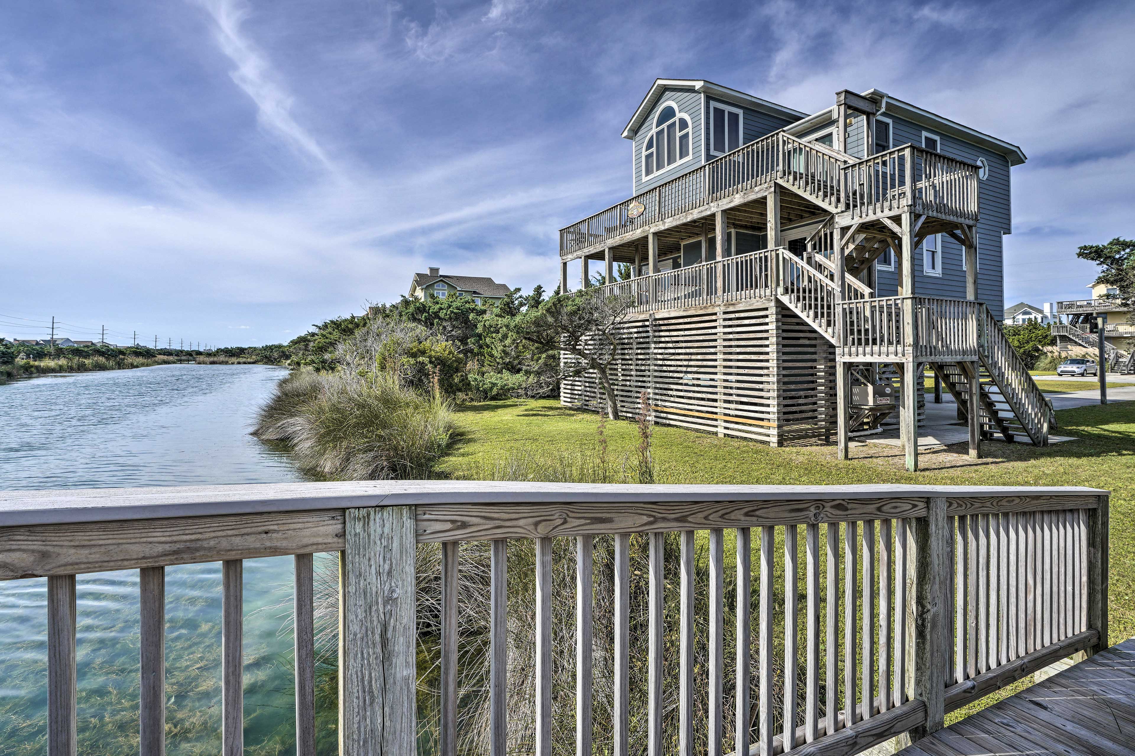 Property Image 1 - Avon Home on the Channel w/ Hot Tub & Deck!