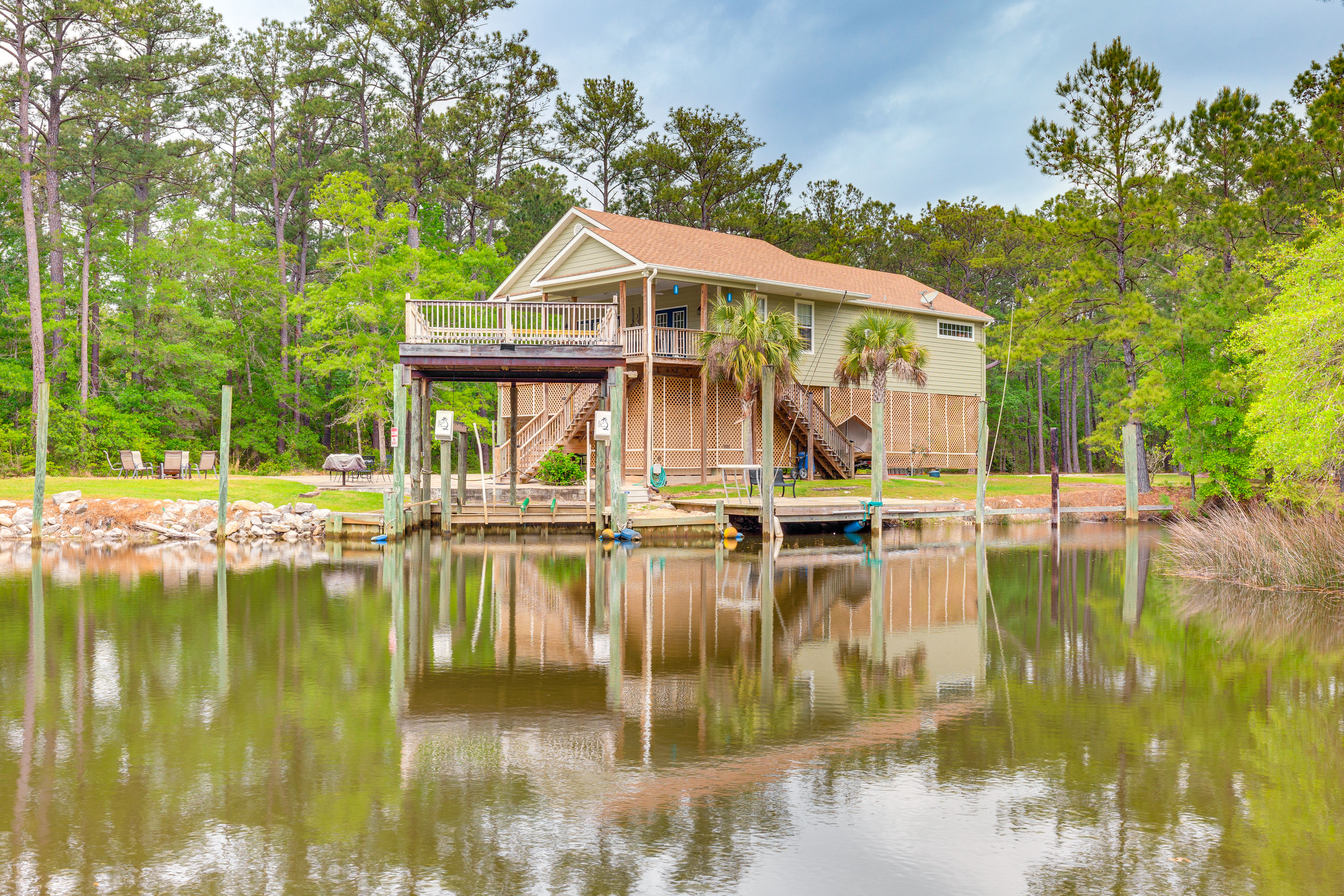 Property Image 1 - Bayou La Batre Stilted House on Snake Bayou!