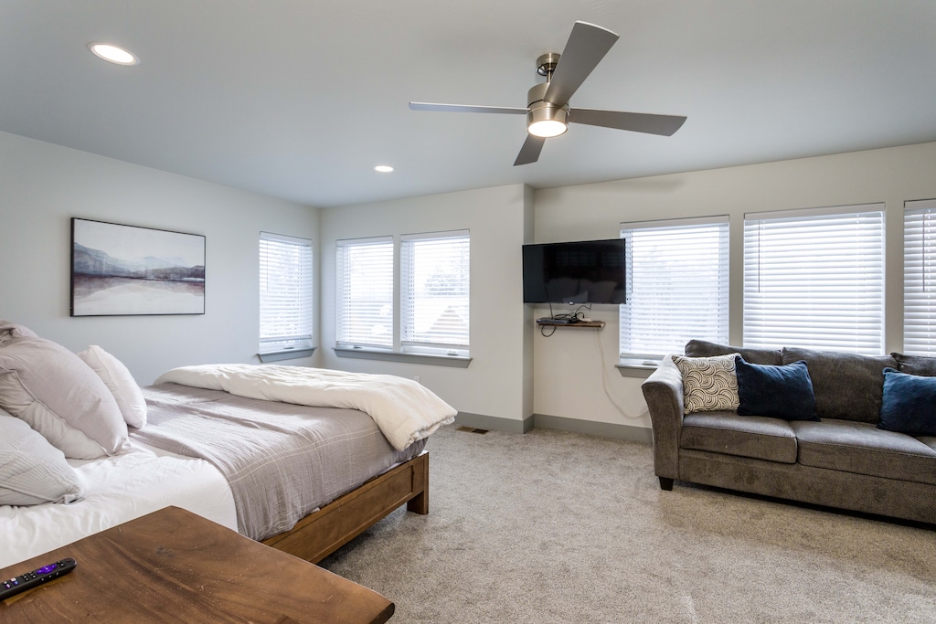 Master Ensuite features a ton of space! King Bed