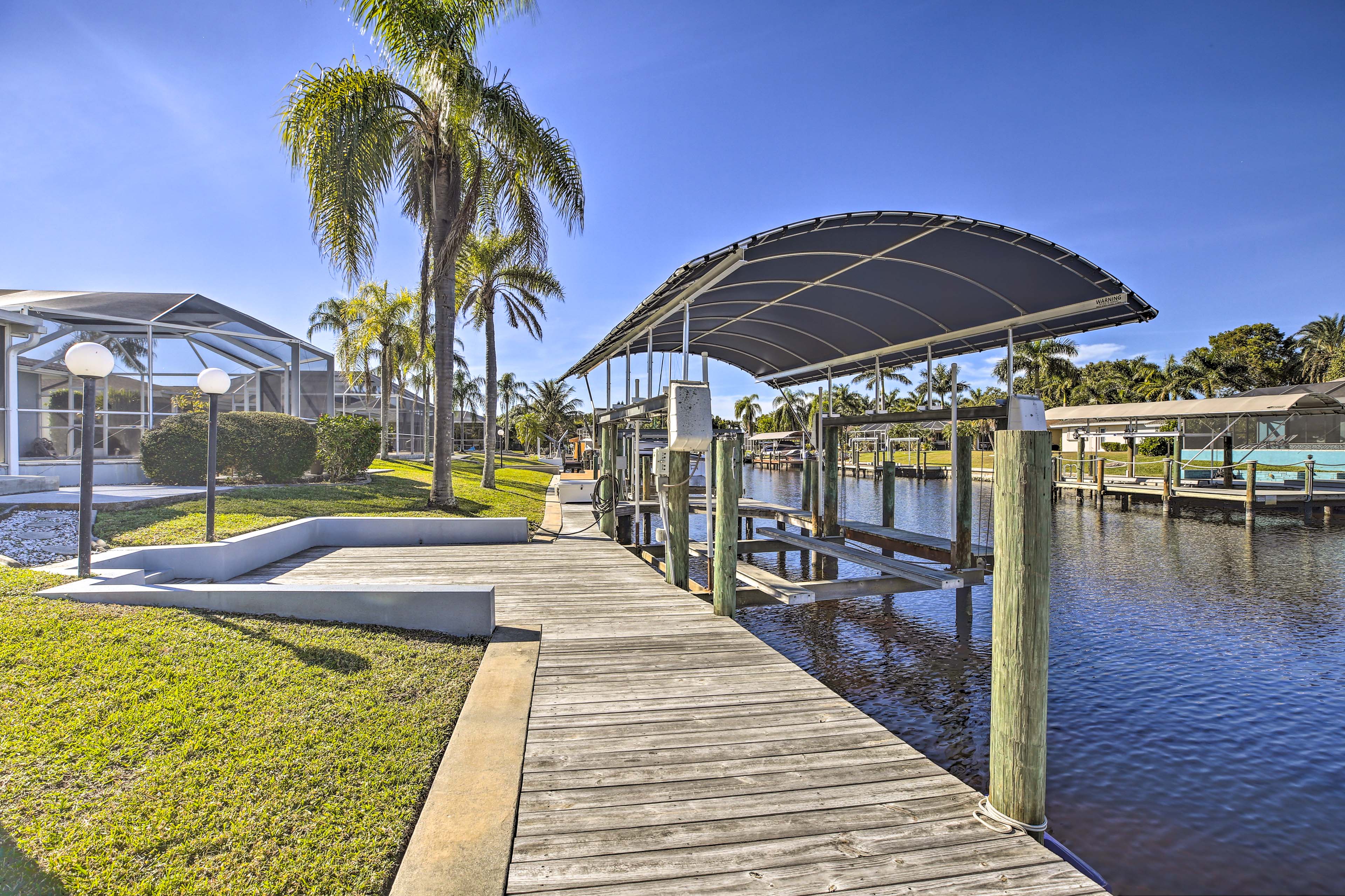 Property Image 2 - Canalfront Cape Coral Home with Dock & BBQ!