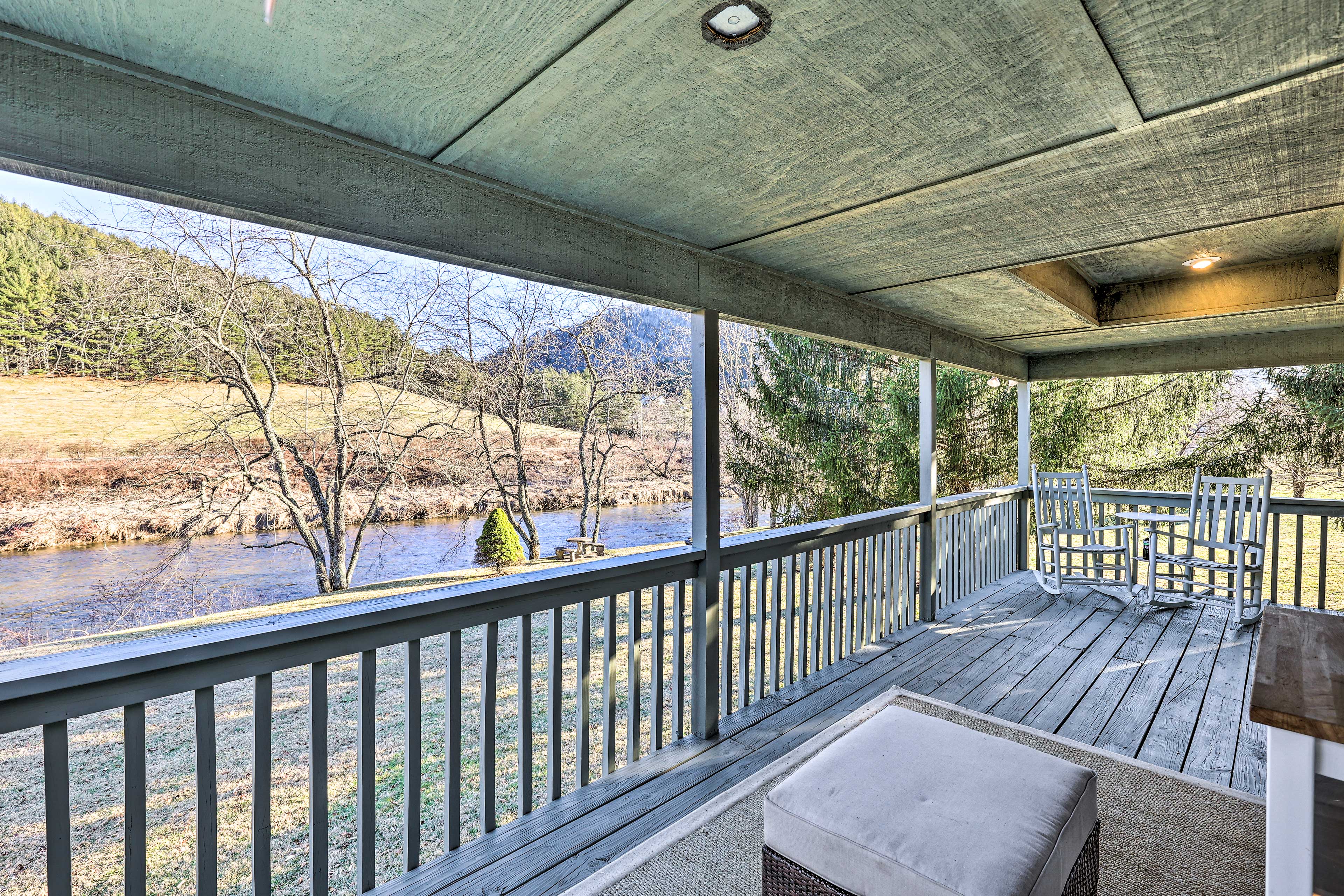 Charming Riverfront Cabin w/ Yard & Porch!