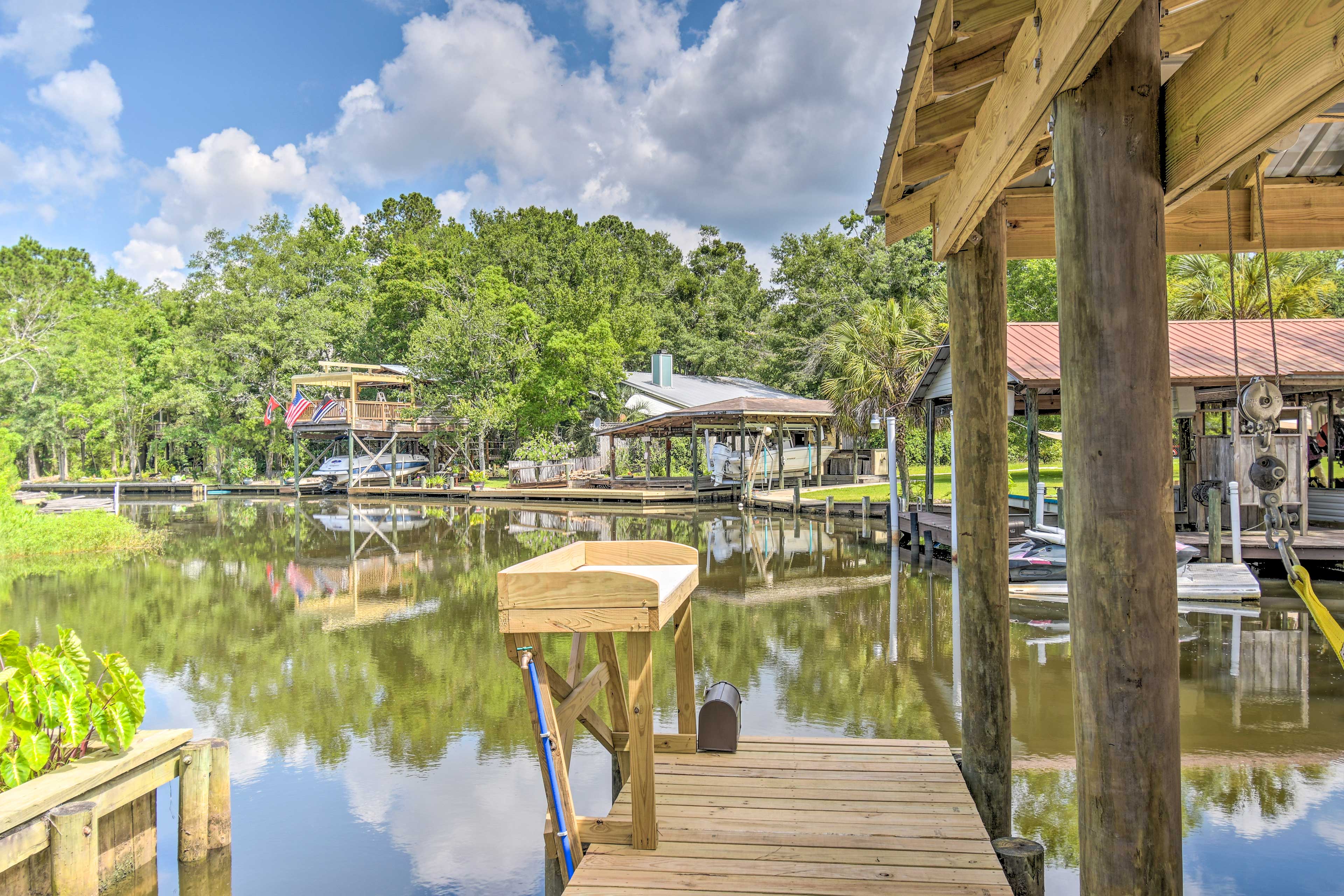 Riverside New Magnolia Springs Home w/ Dock, Beach