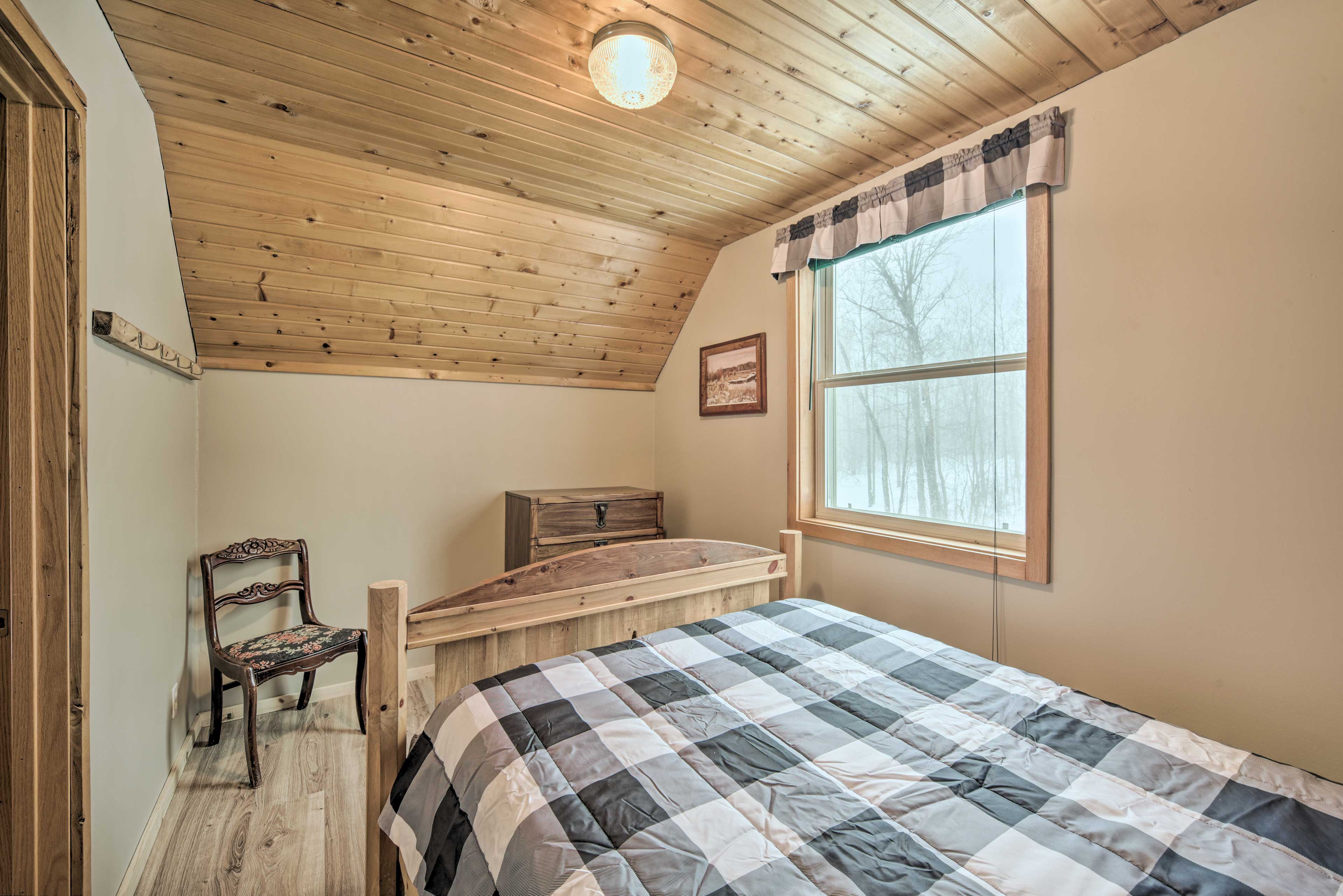 Cozy Birchwood Retreat on UTV Trail w/ Hot Tub!