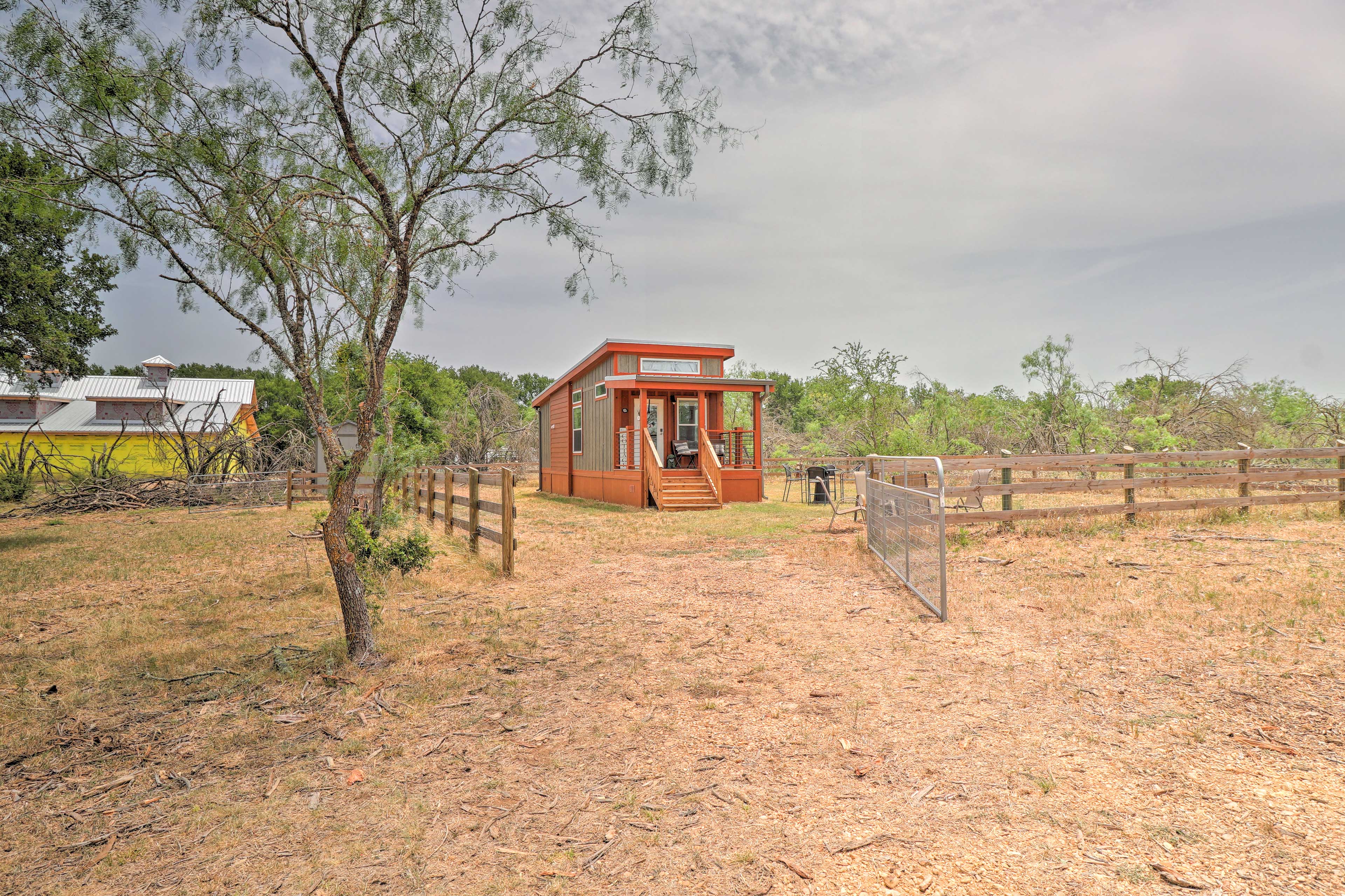 Property Image 1 - Dog-Friendly ‘Sunset Cabin’ w/ Wood Fire Pit!