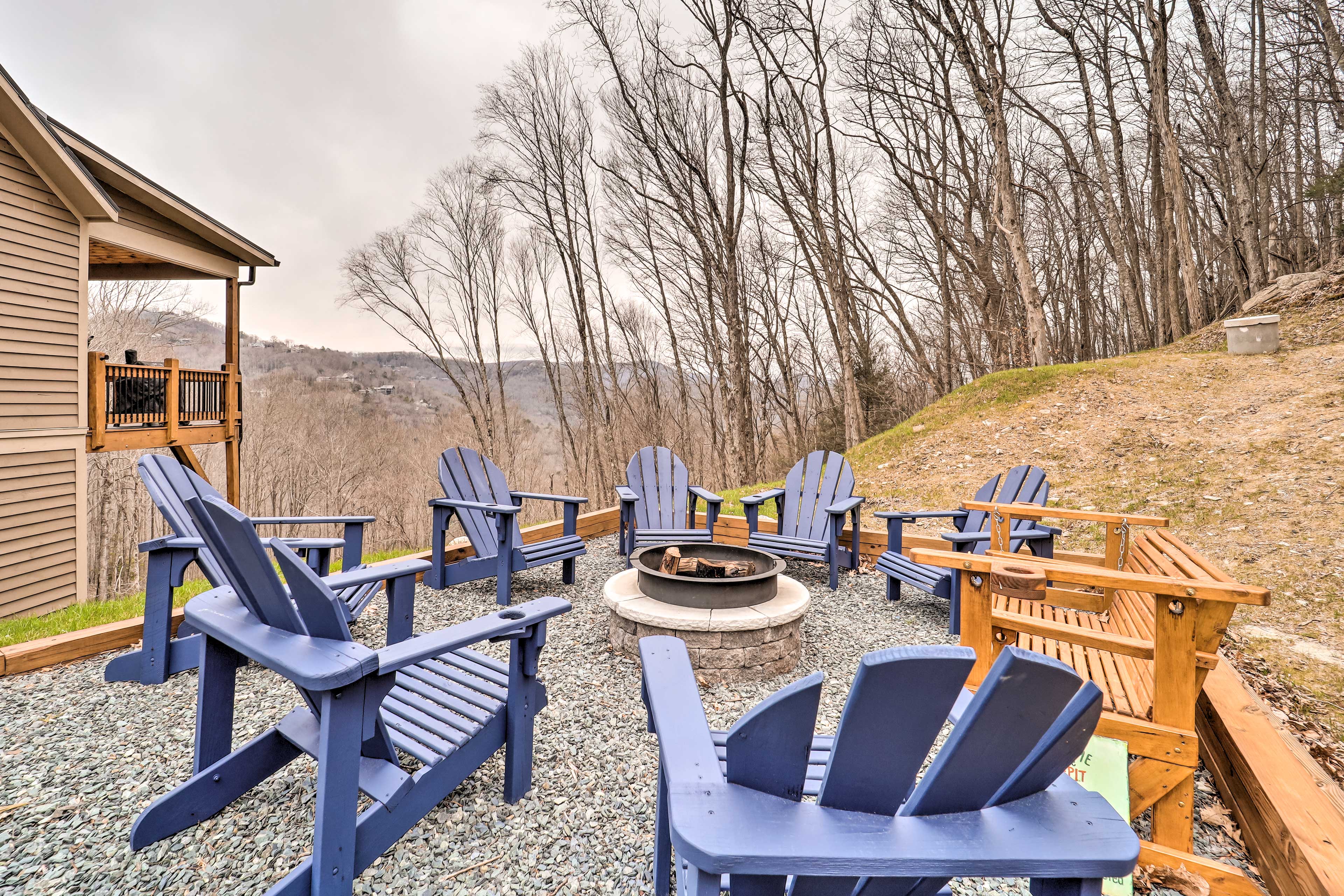 Property Image 2 - Elevated Mountain View Retreat w/ Fire Pit!