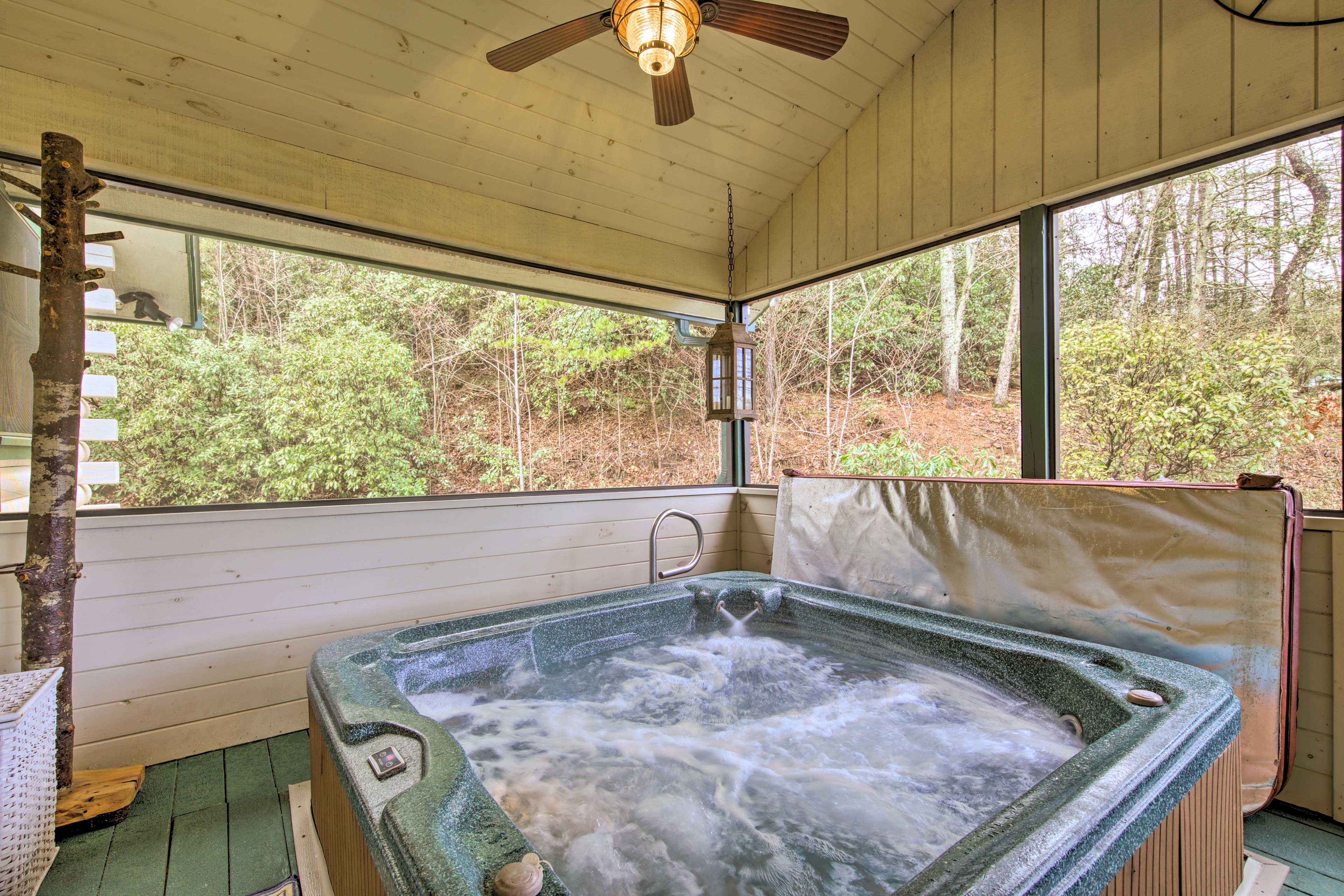 Property Image 1 - Ellijay Cabin with Porch & Private Hot Tub!