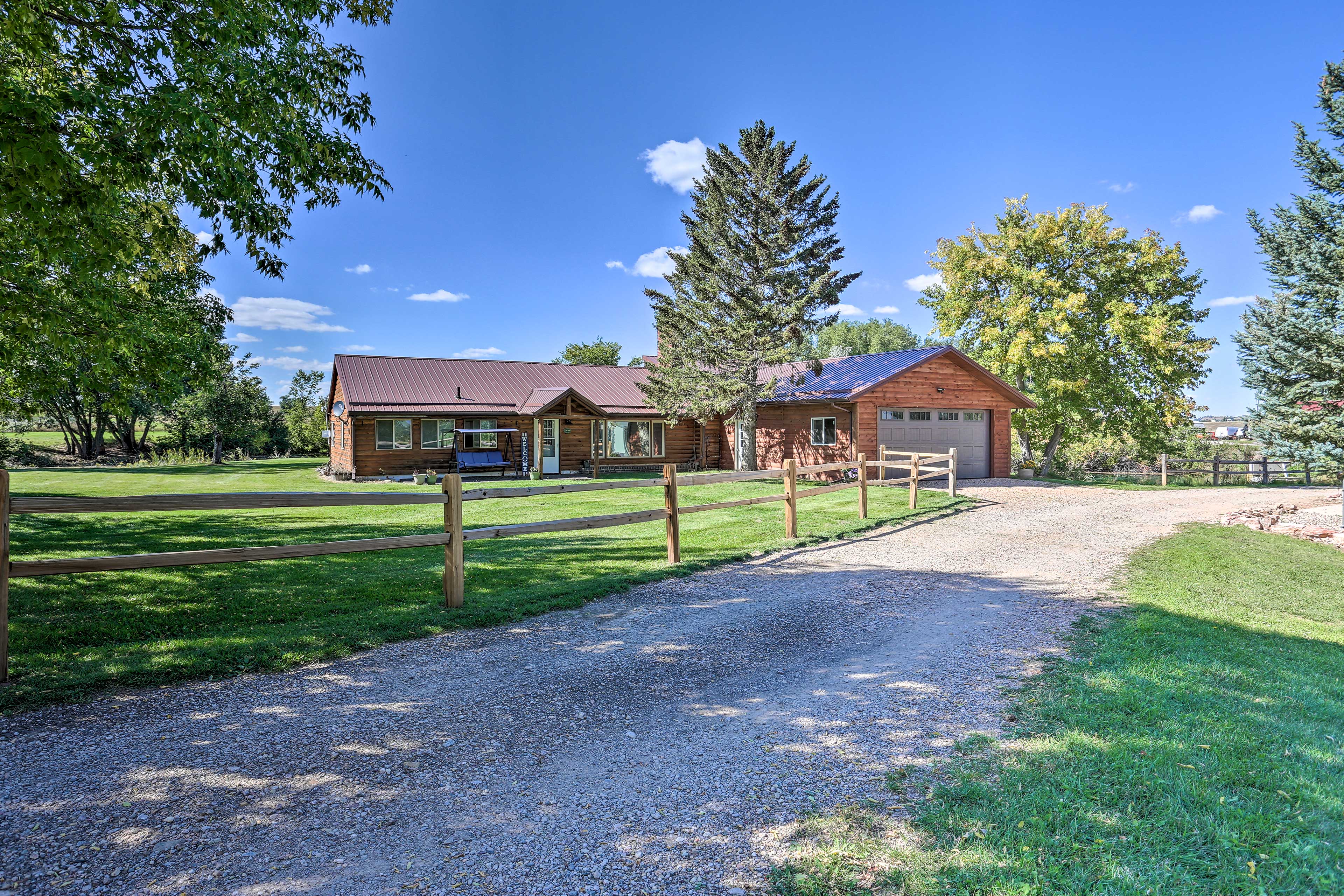 Property Image 1 - Rustic Spearfish Cabin on 12-Acre Trout Farm