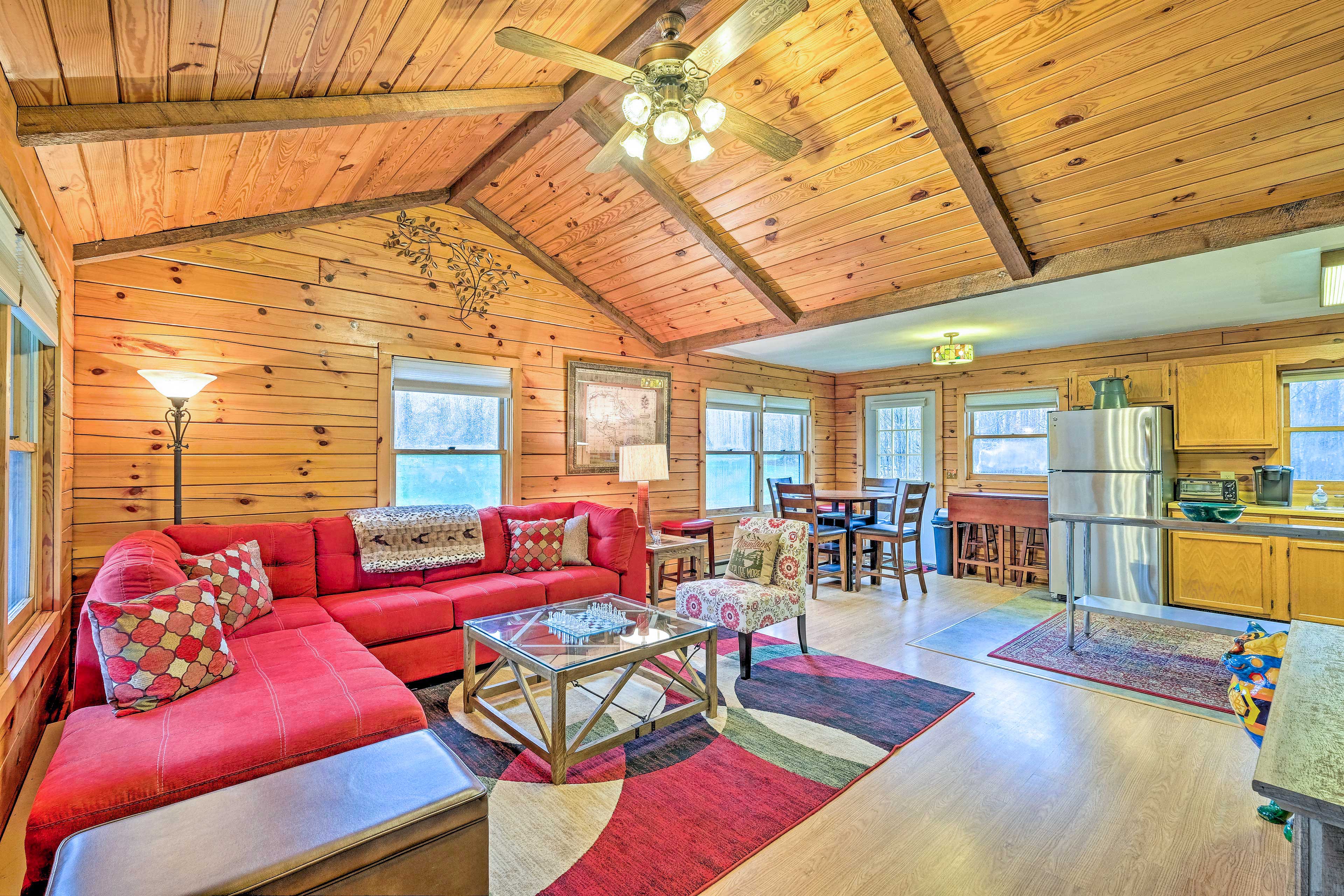 Property Image 2 - High Peak Heaven: Cozy Log Cabin on 1 Acre!