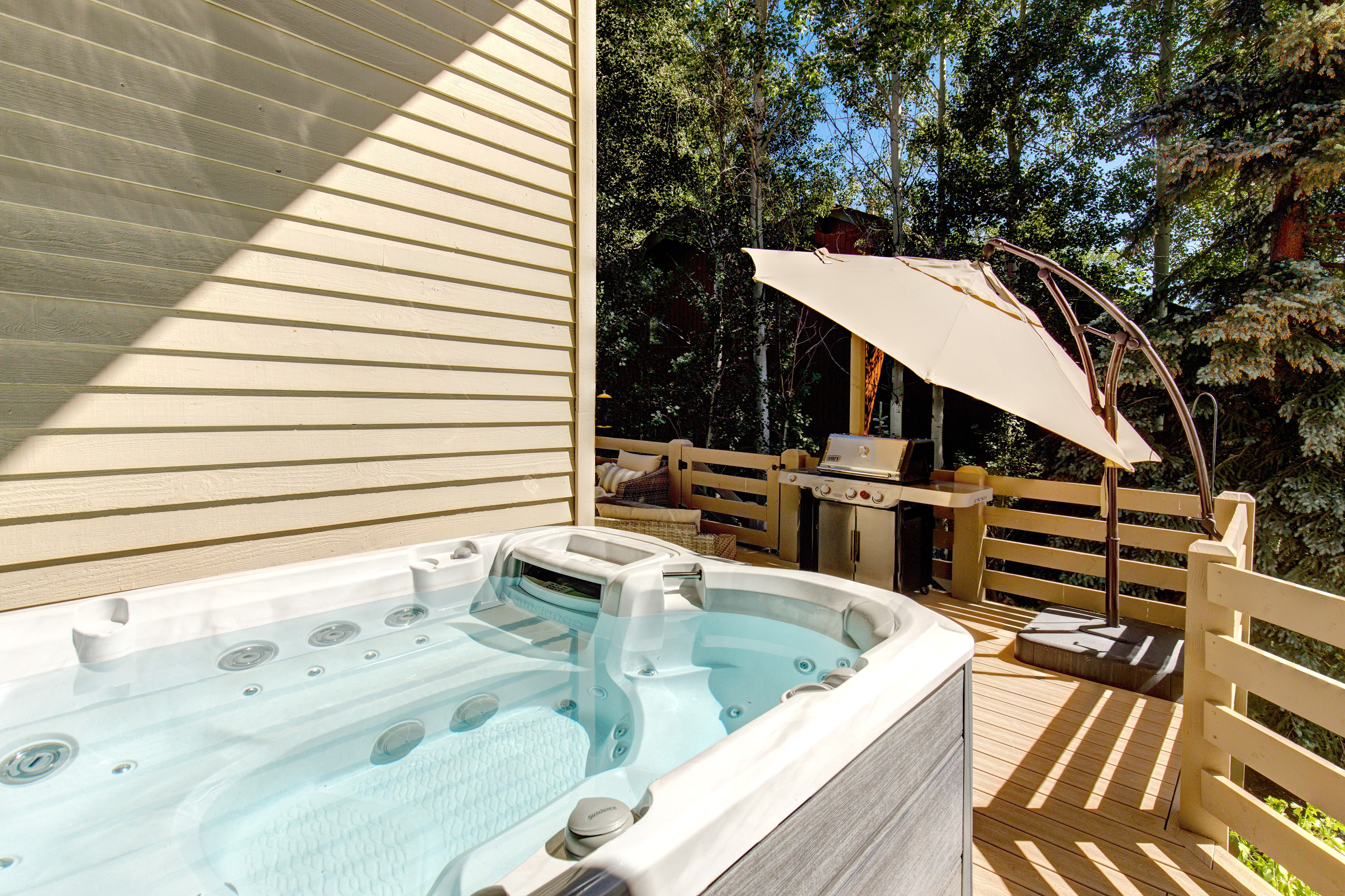 Main Level Deck with New Hot Tub Main Level Deck with New Hot Tub