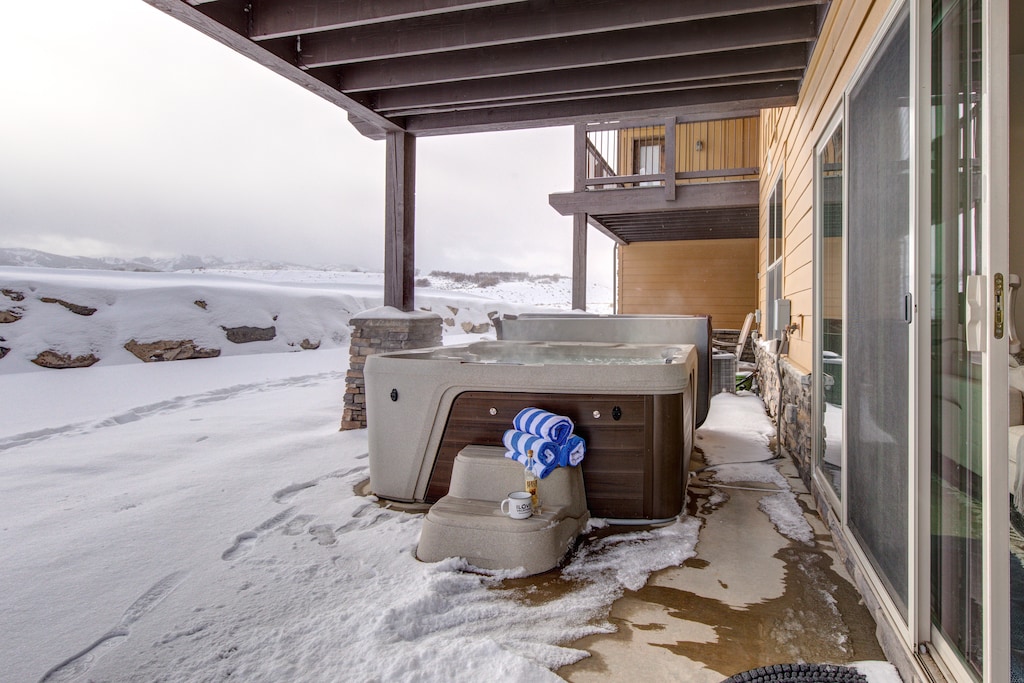 Lower Level Patio with Hot Tub